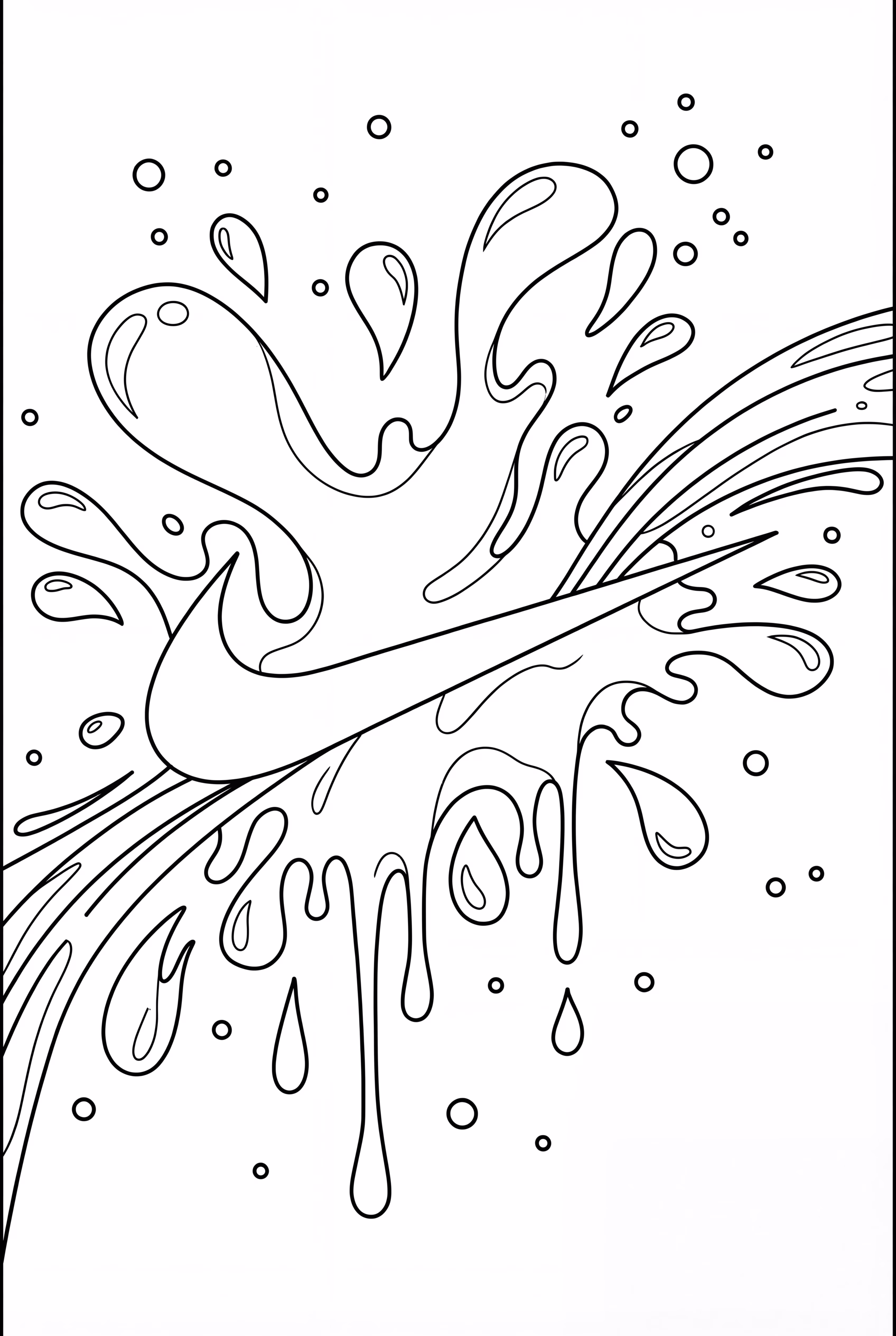 logotipo nike com um design de respingos de tinta