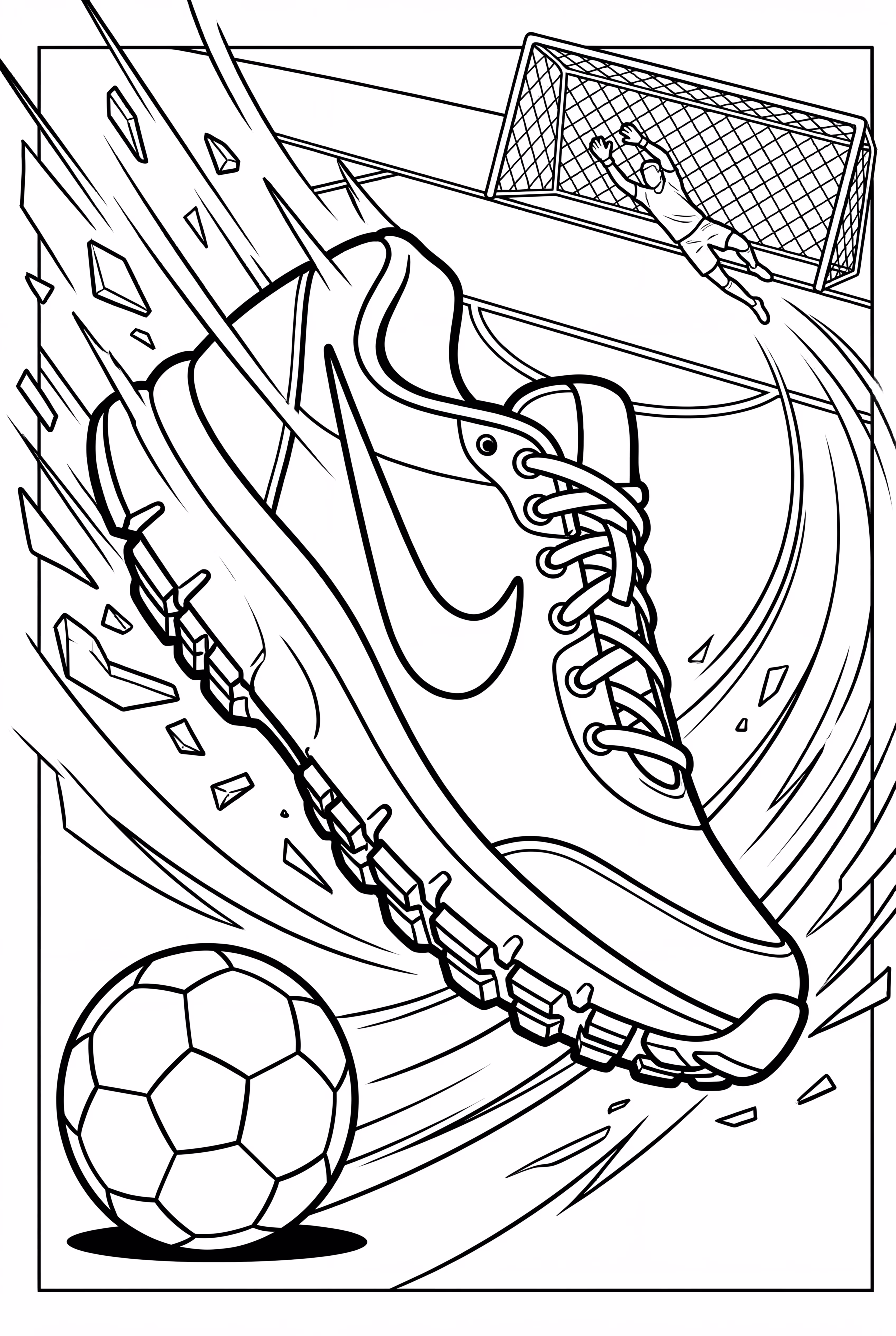 chaussures nike présentées dans une scène d'action sportive énergique