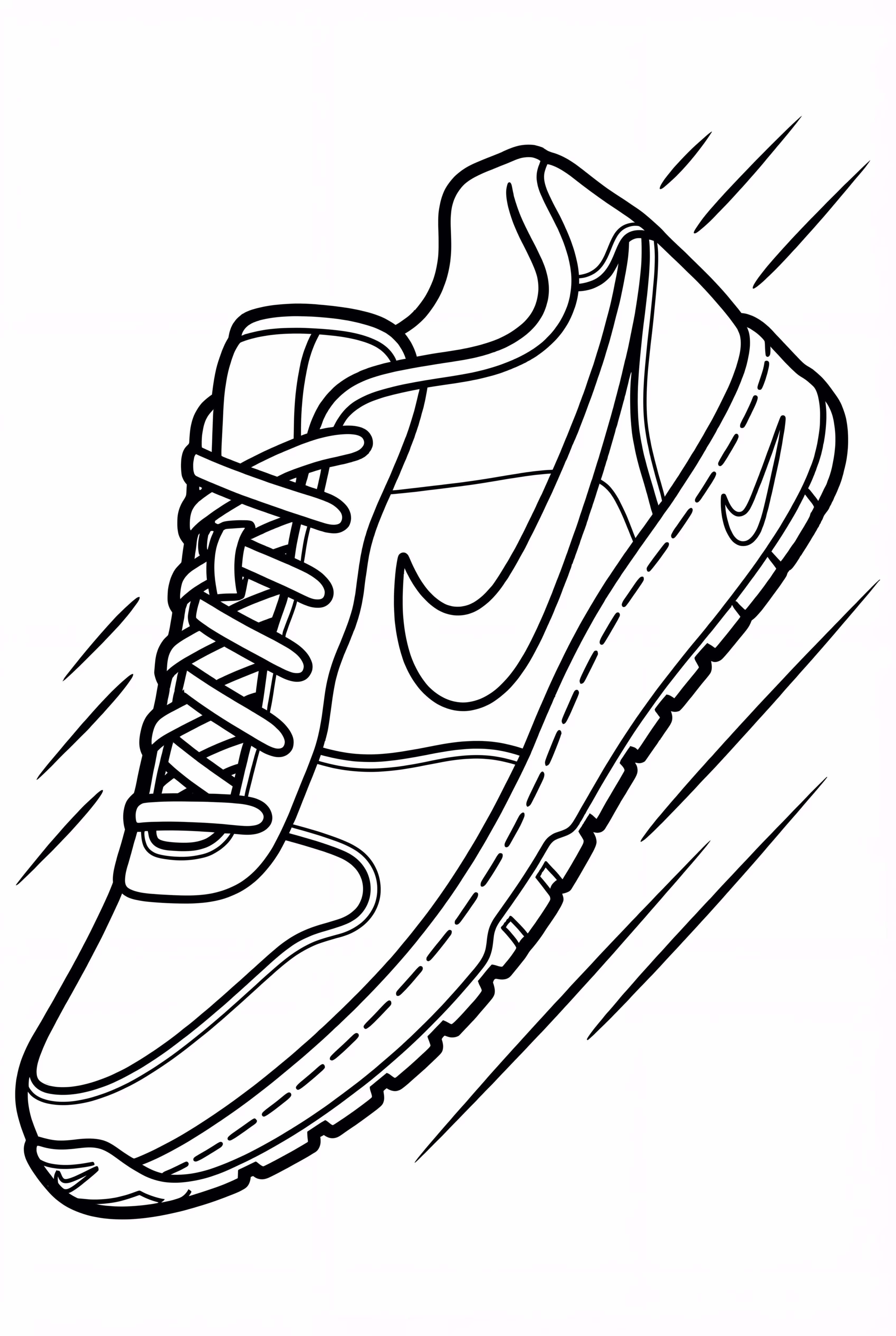 tênis nike apresentado em uma cena de ação esportiva de alta energia