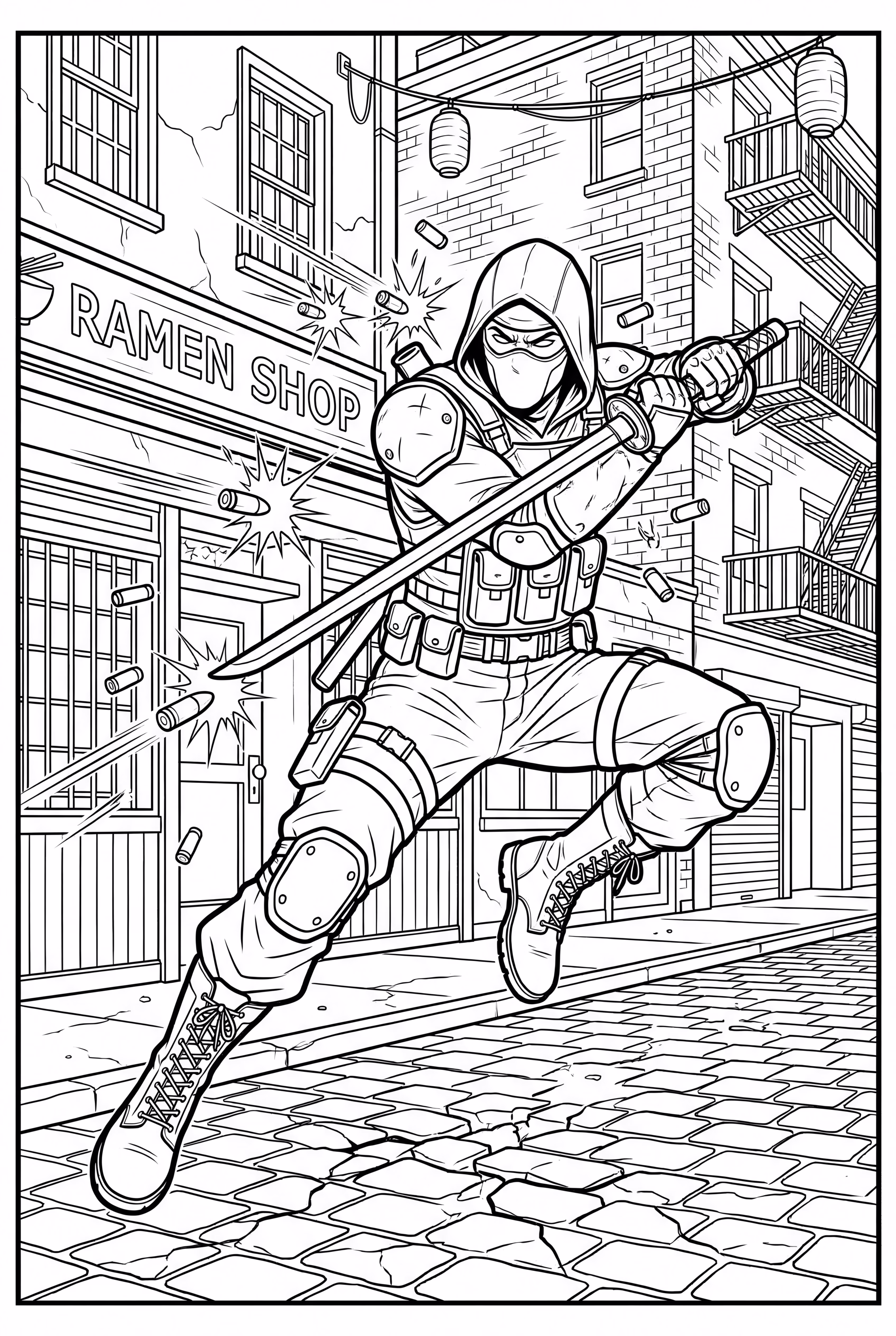 忍者 Fortnite 用武士刀擋子彈