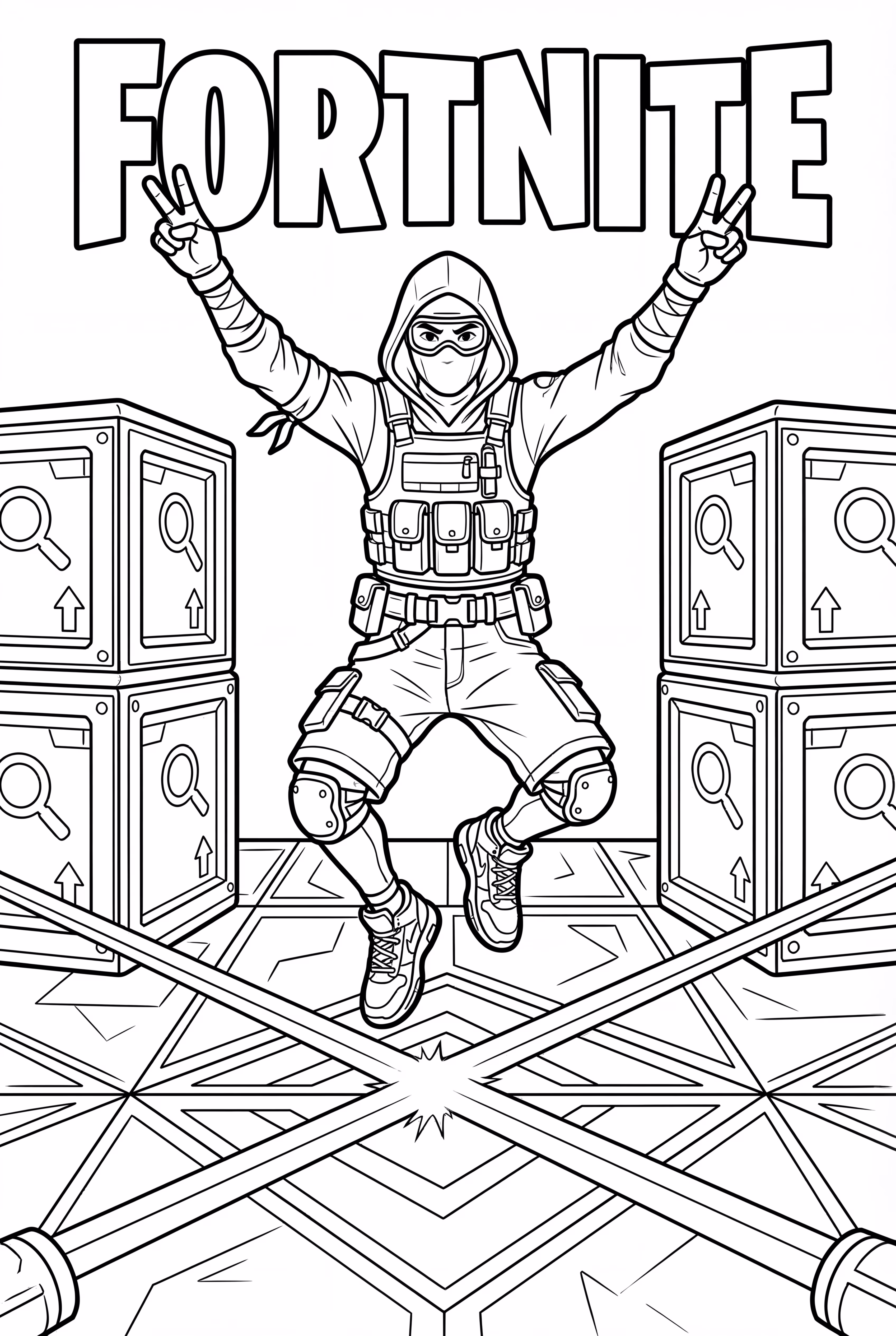 닌자 포트나이트 레이저 장벽 넘기