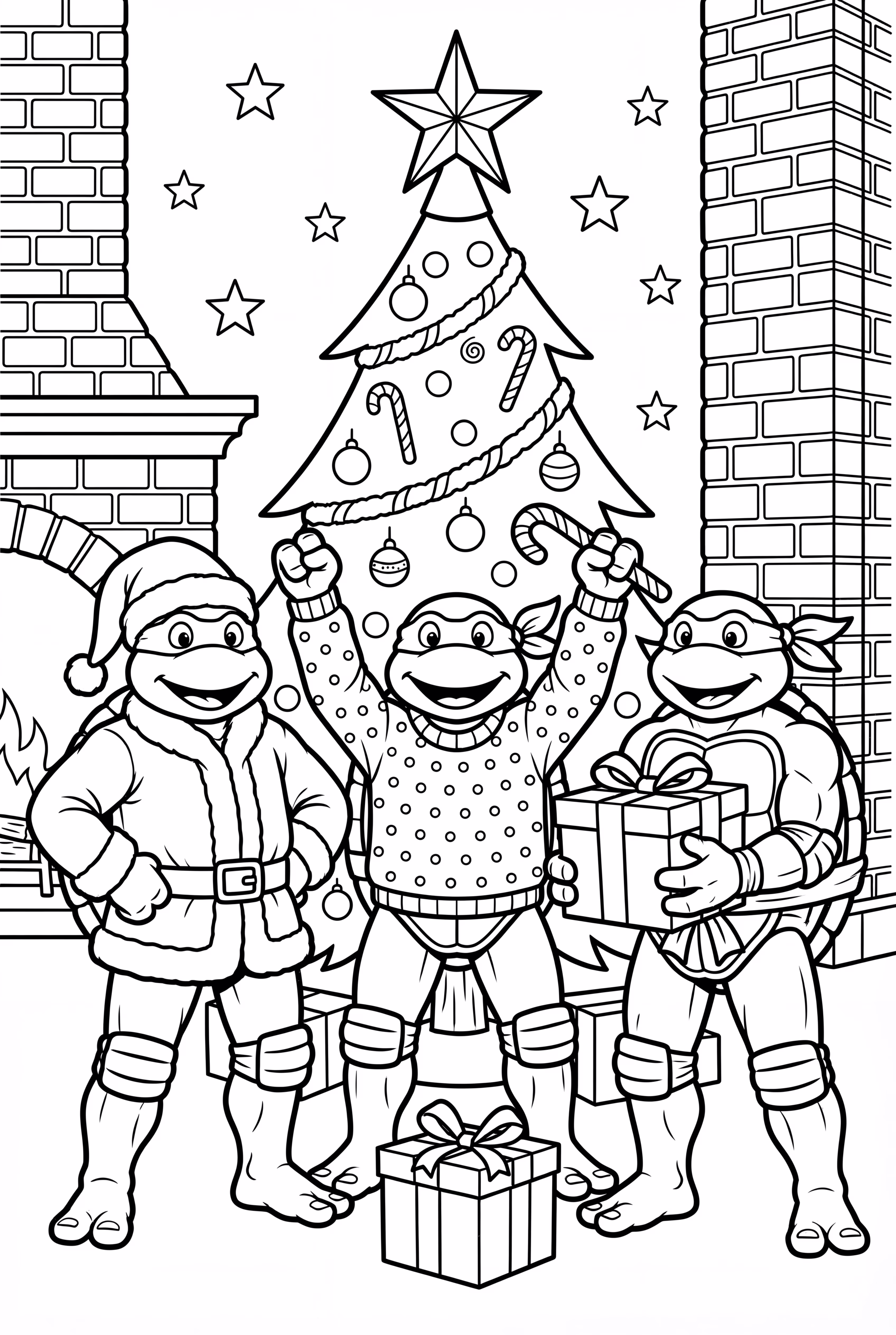 ninja turtle christmas party