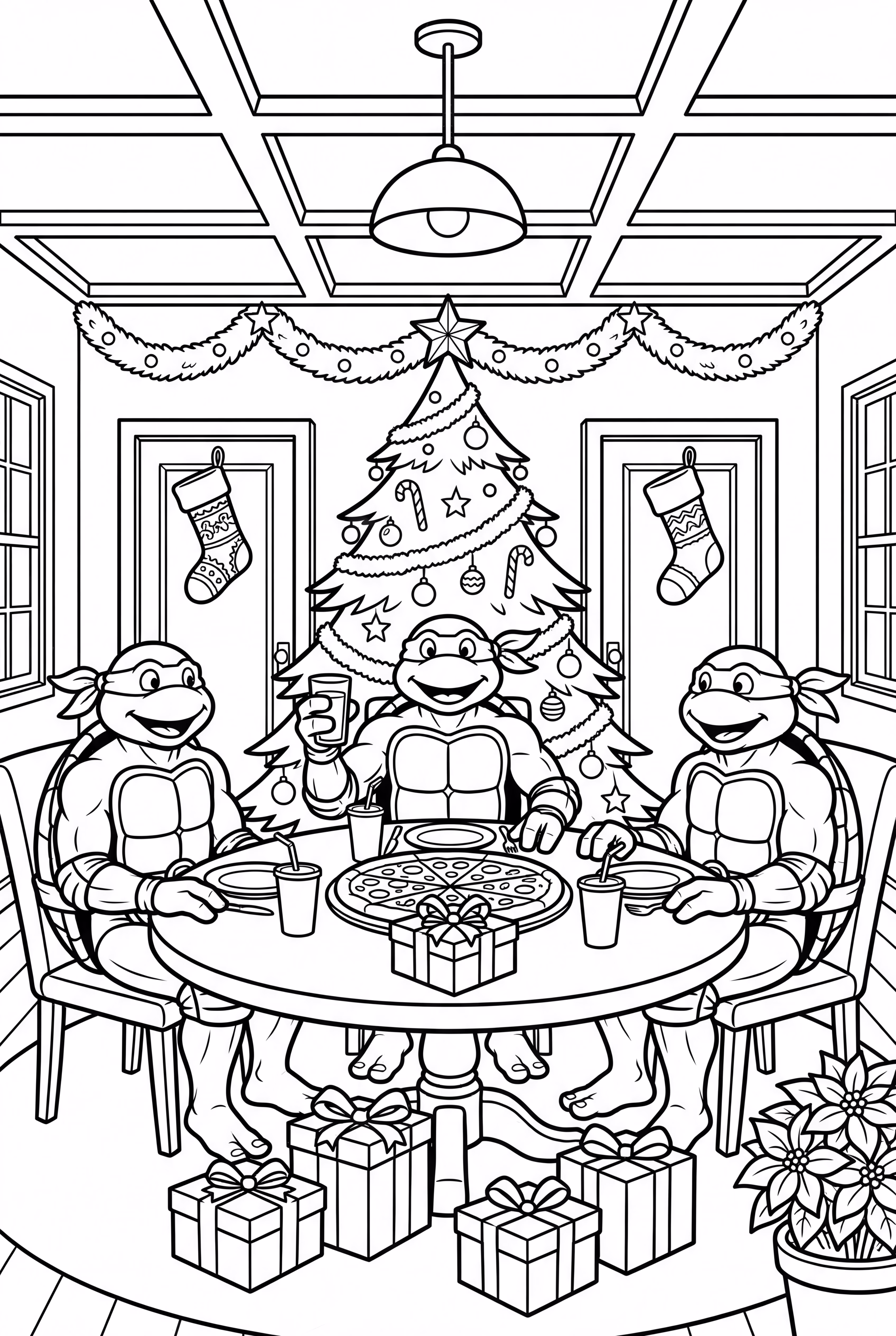 ninja turtle christmas party-2