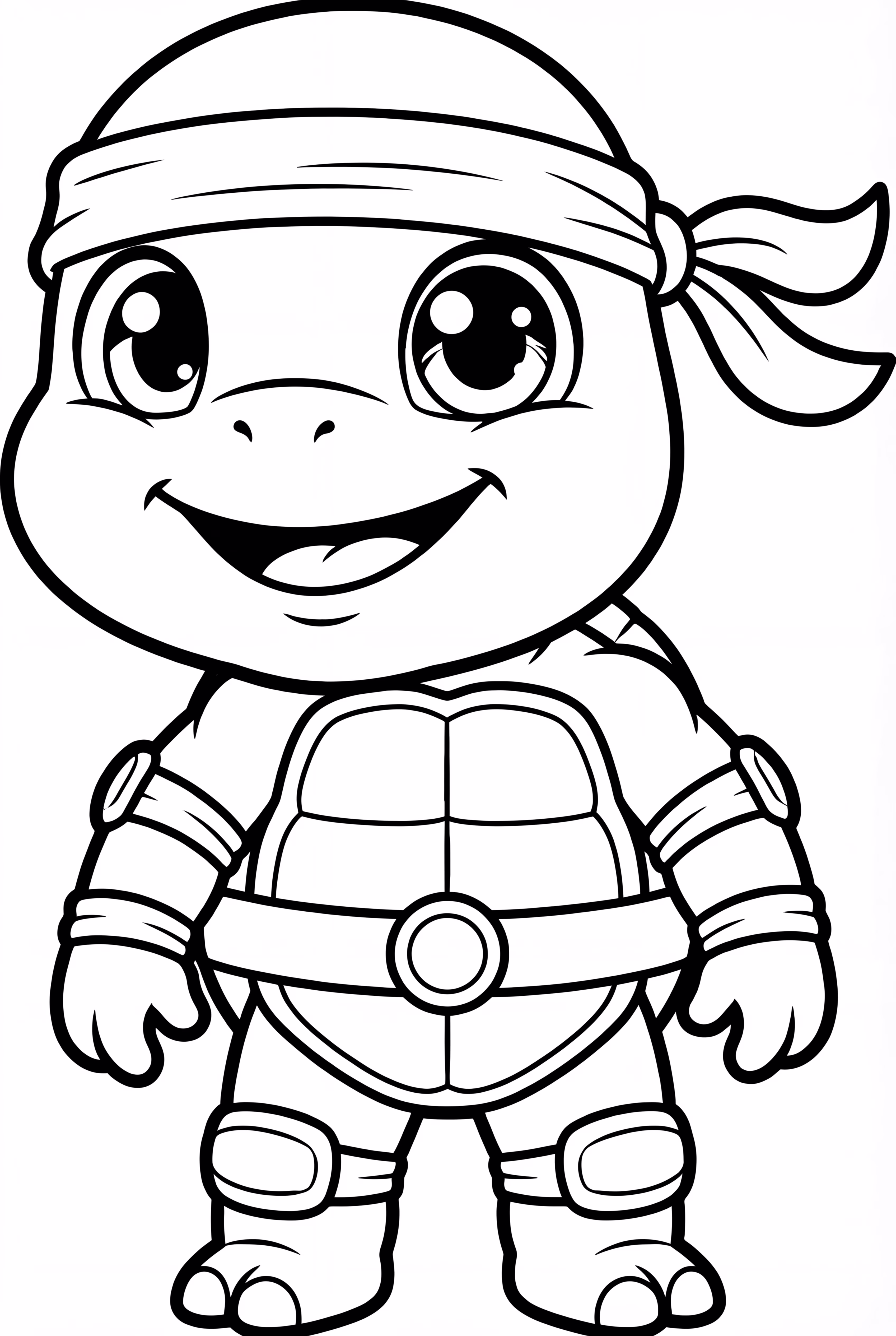 rosto de tartaruga ninja com expressão