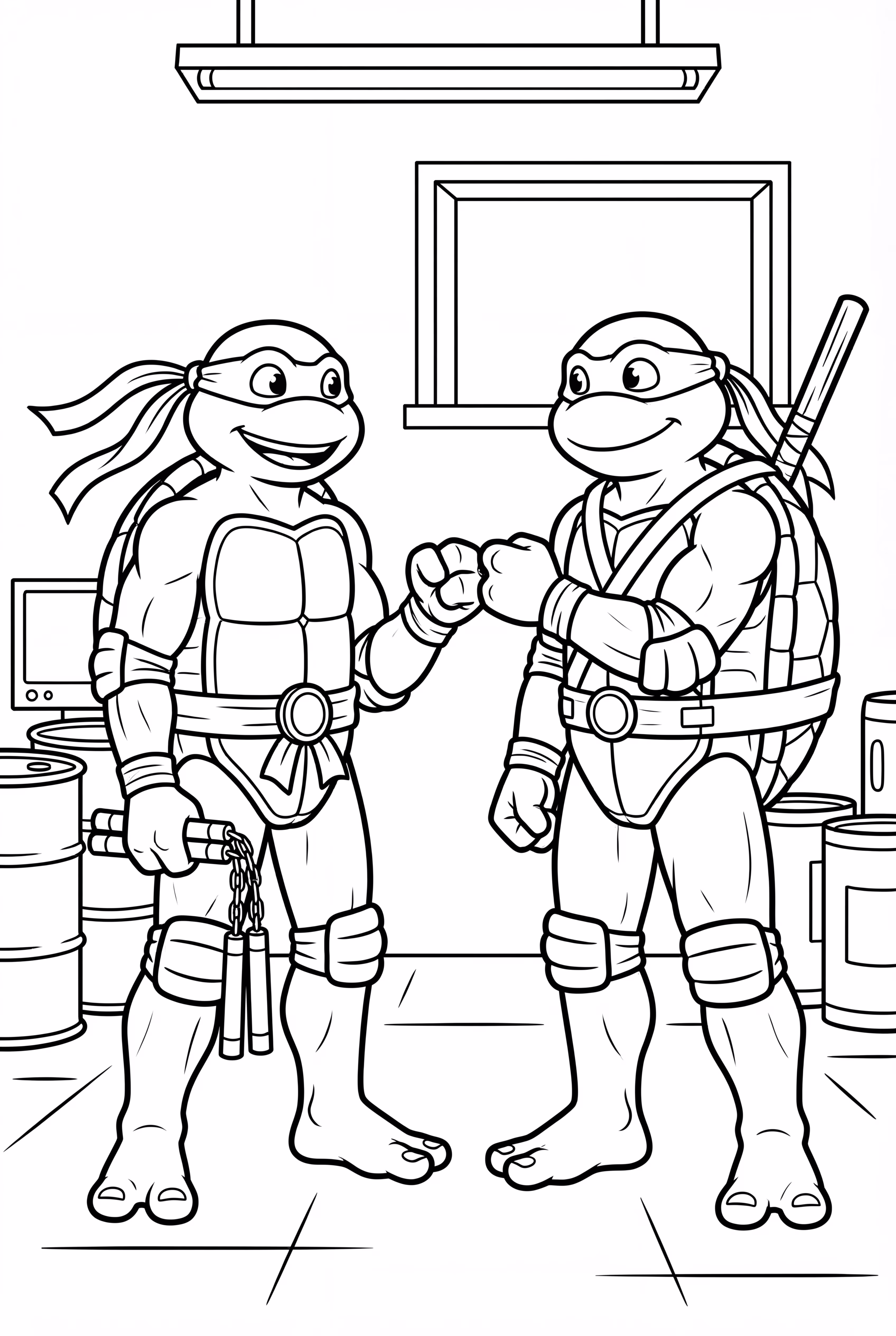 ninja turtle overcoming challenges with teamwork