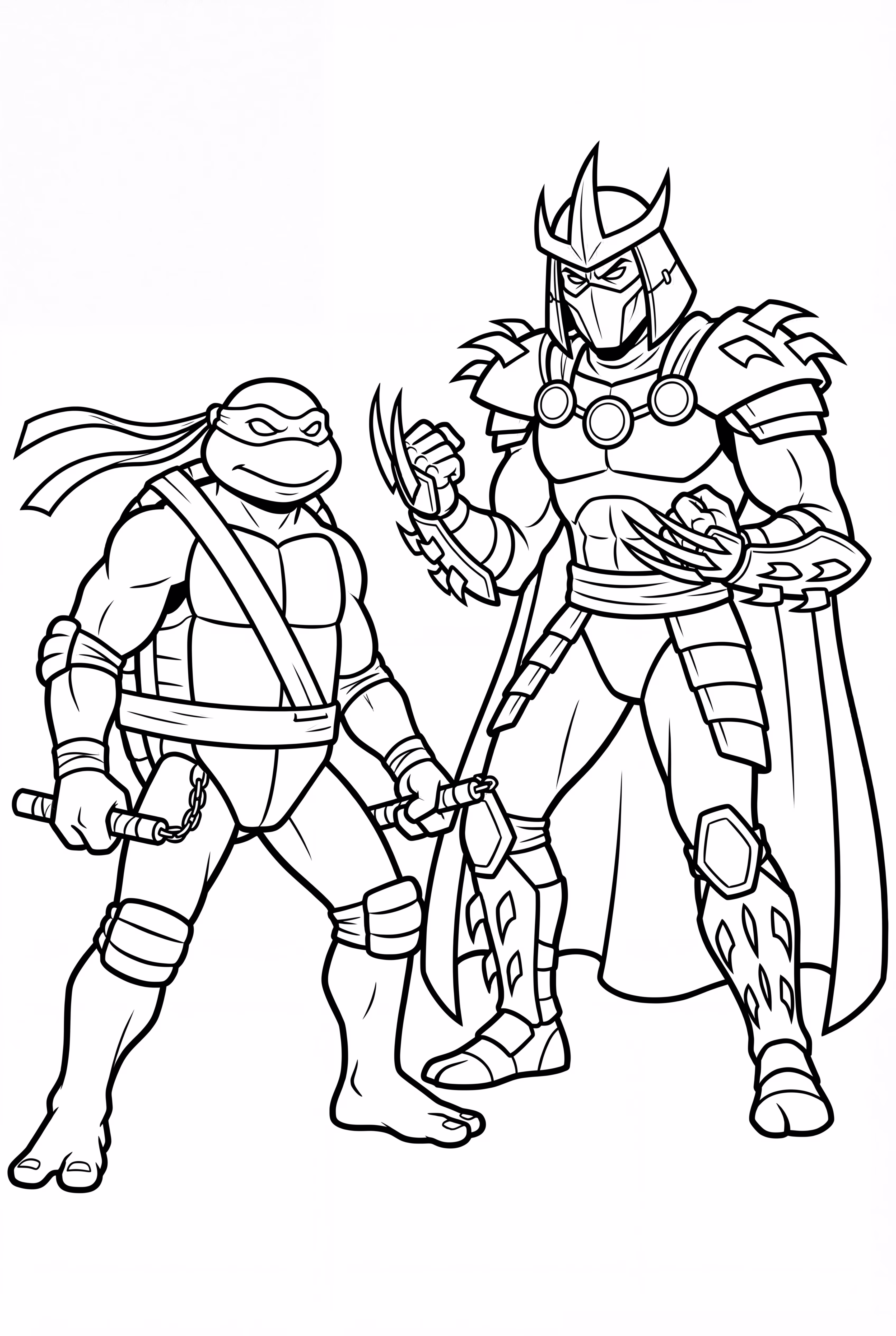 ninja turtle's epic showdown with shredder