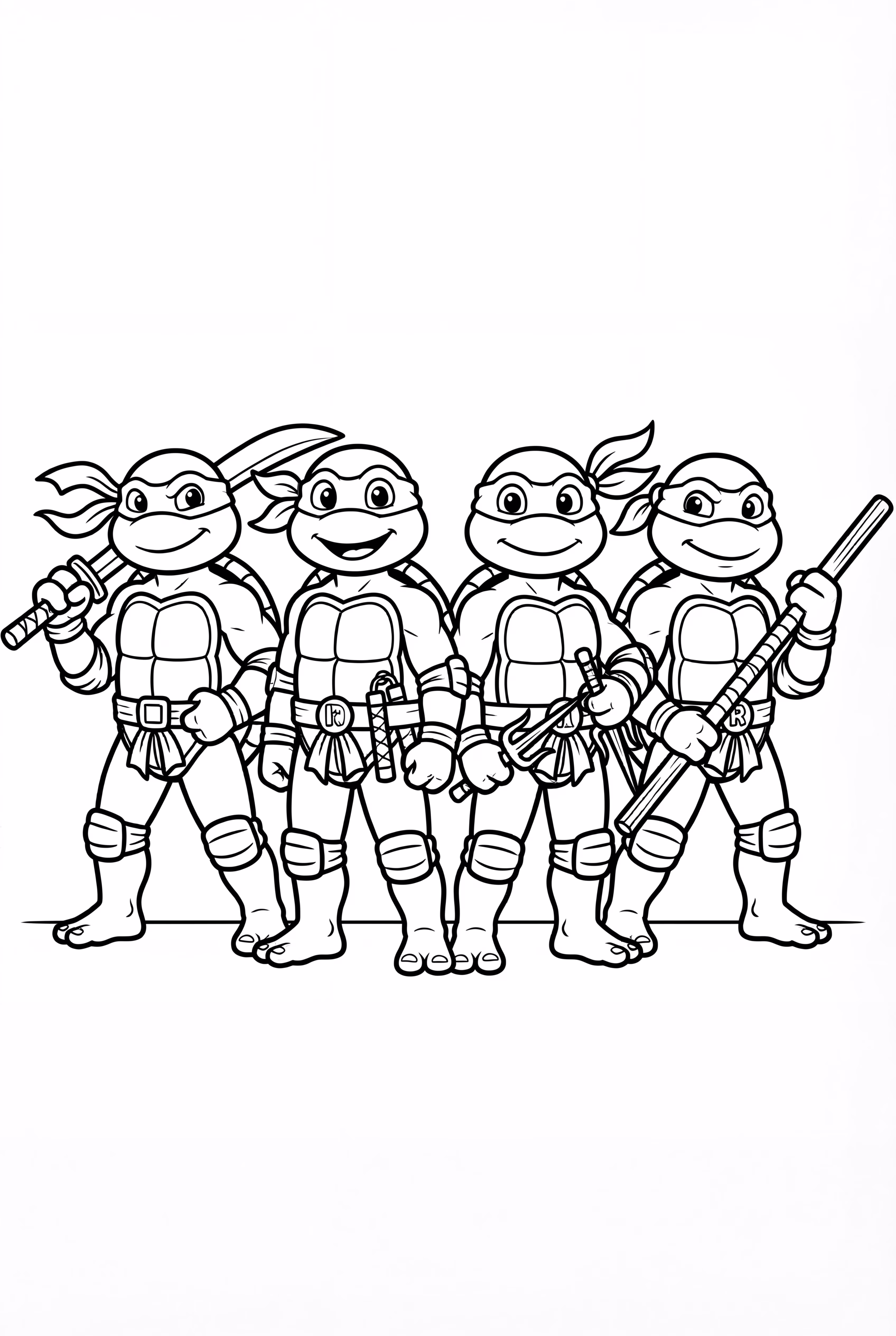 ninja turtles teaming up for adventure