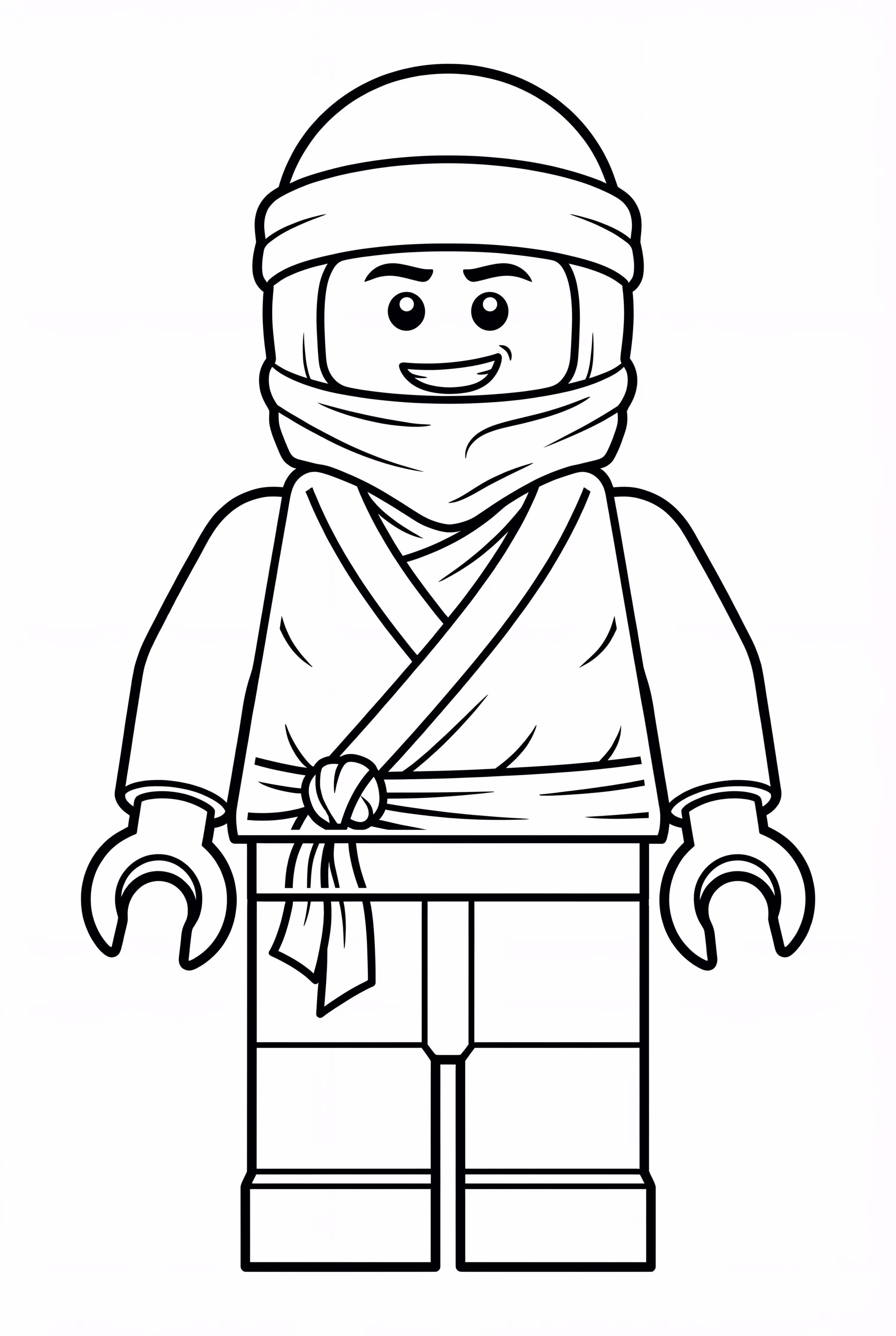 Ninjago Jay avec un visage heureux