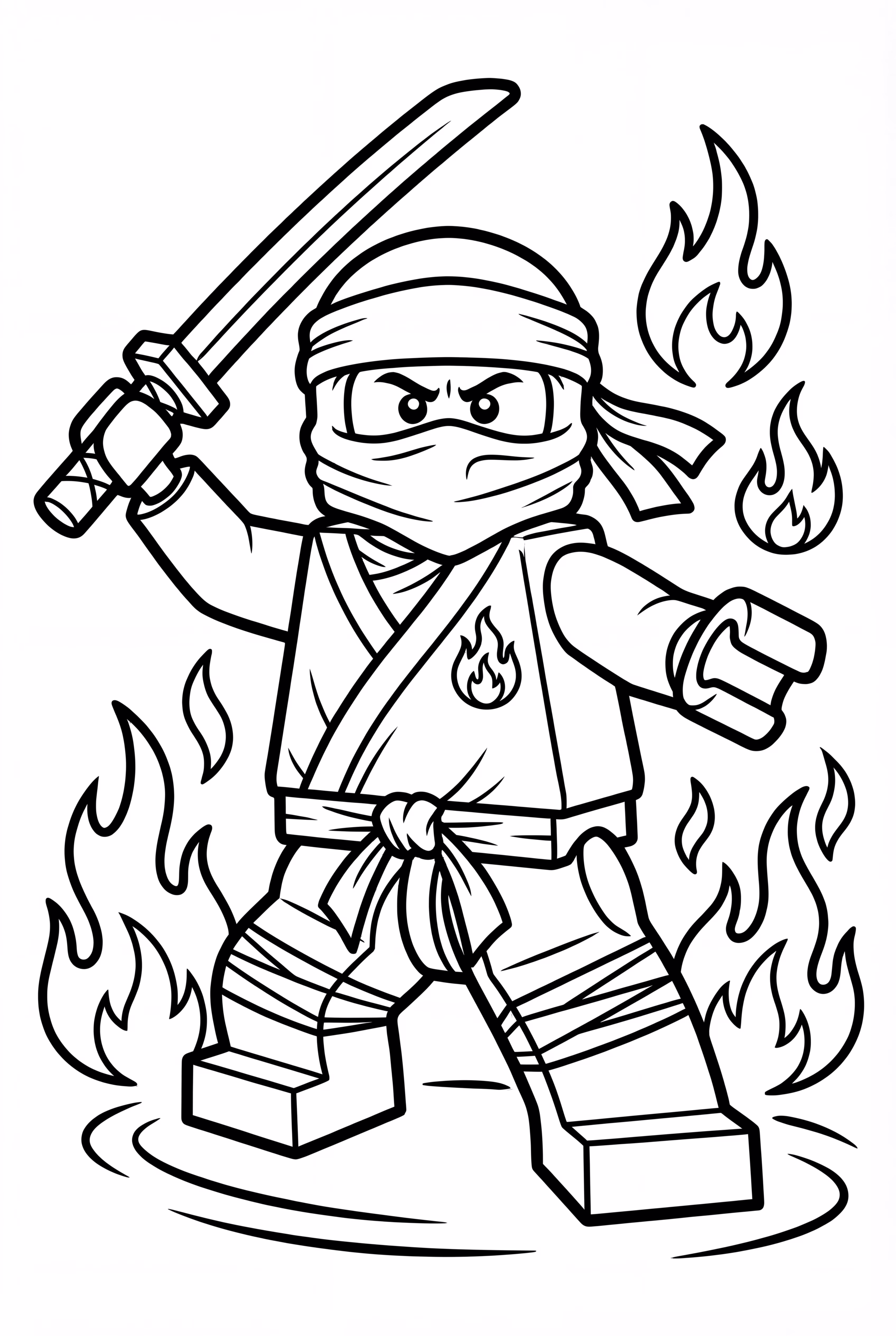 Ninjago Kai In A Fighting Stance