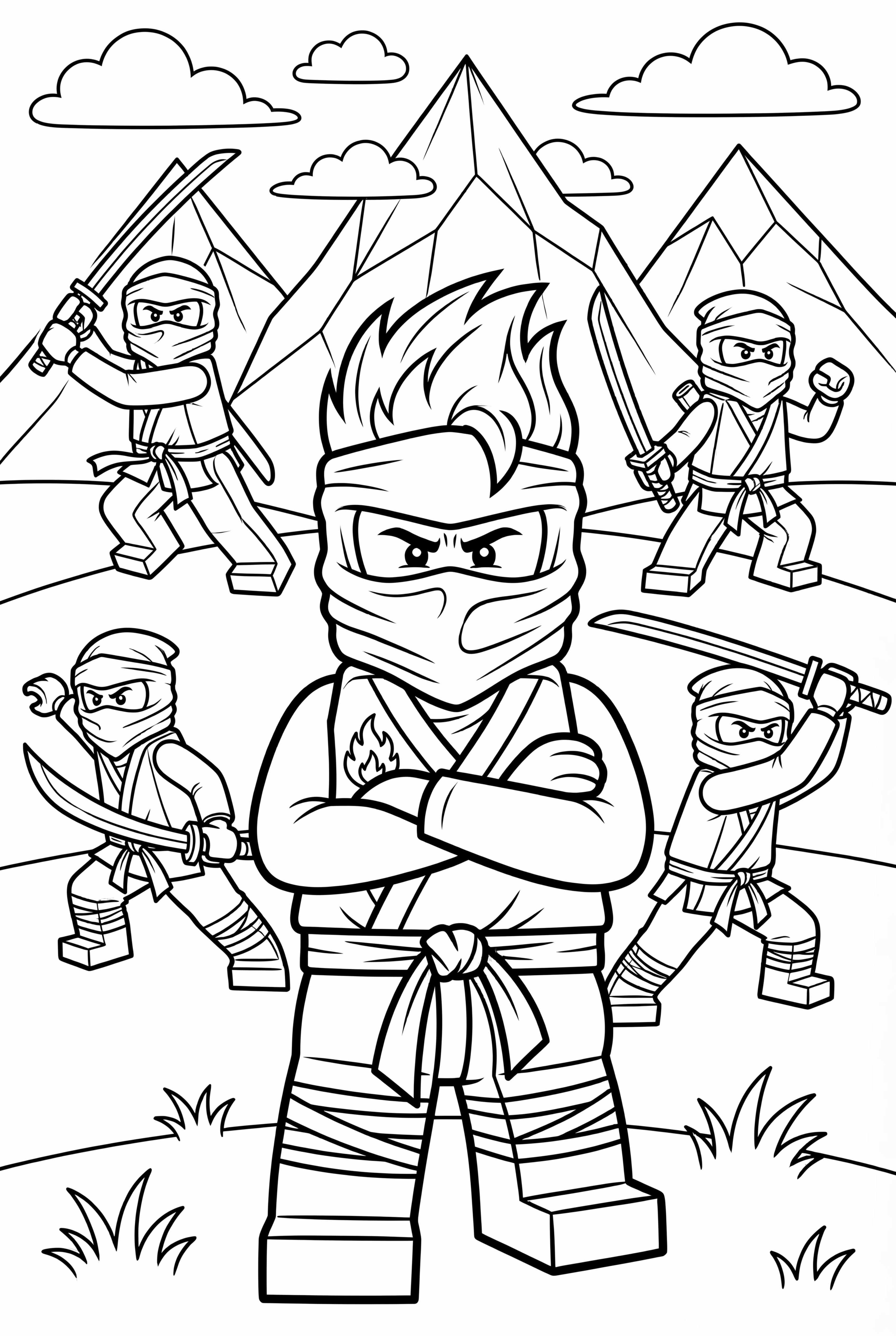 Ninjago Lloyd Leading The Ninja Team