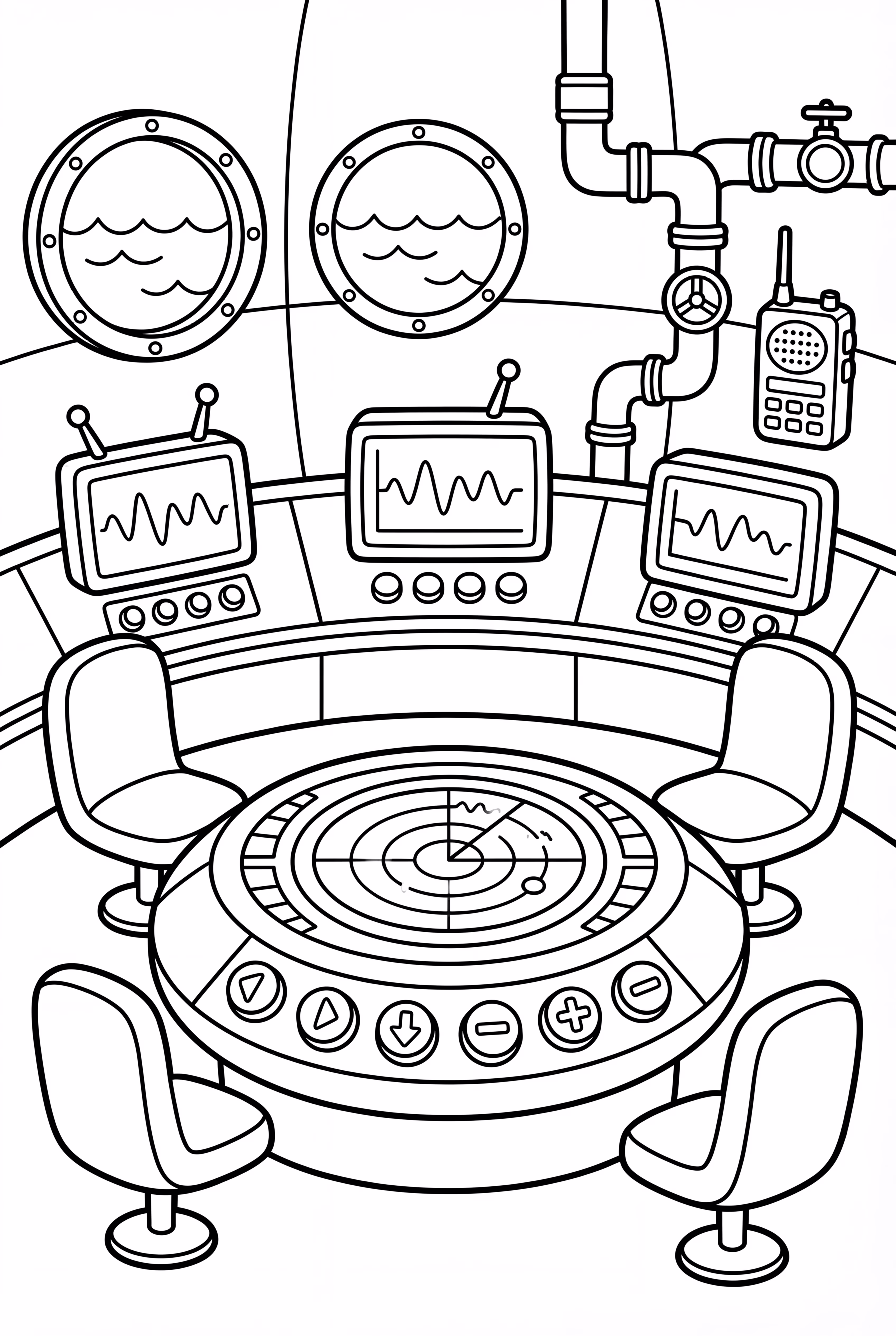 Octopod's Control Room With Radar Screens
