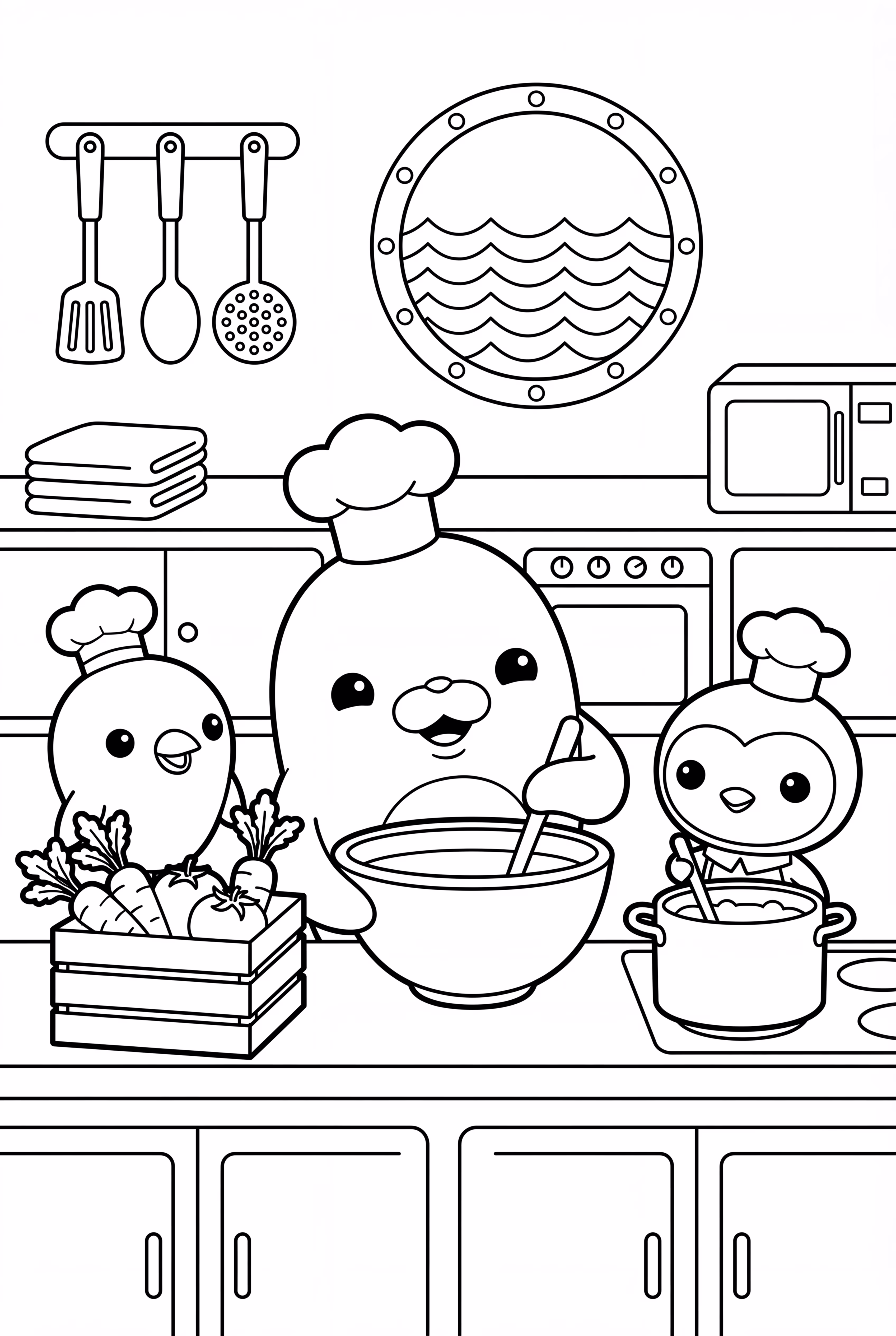 Octopod's Kitchen With Vegimal Chefs