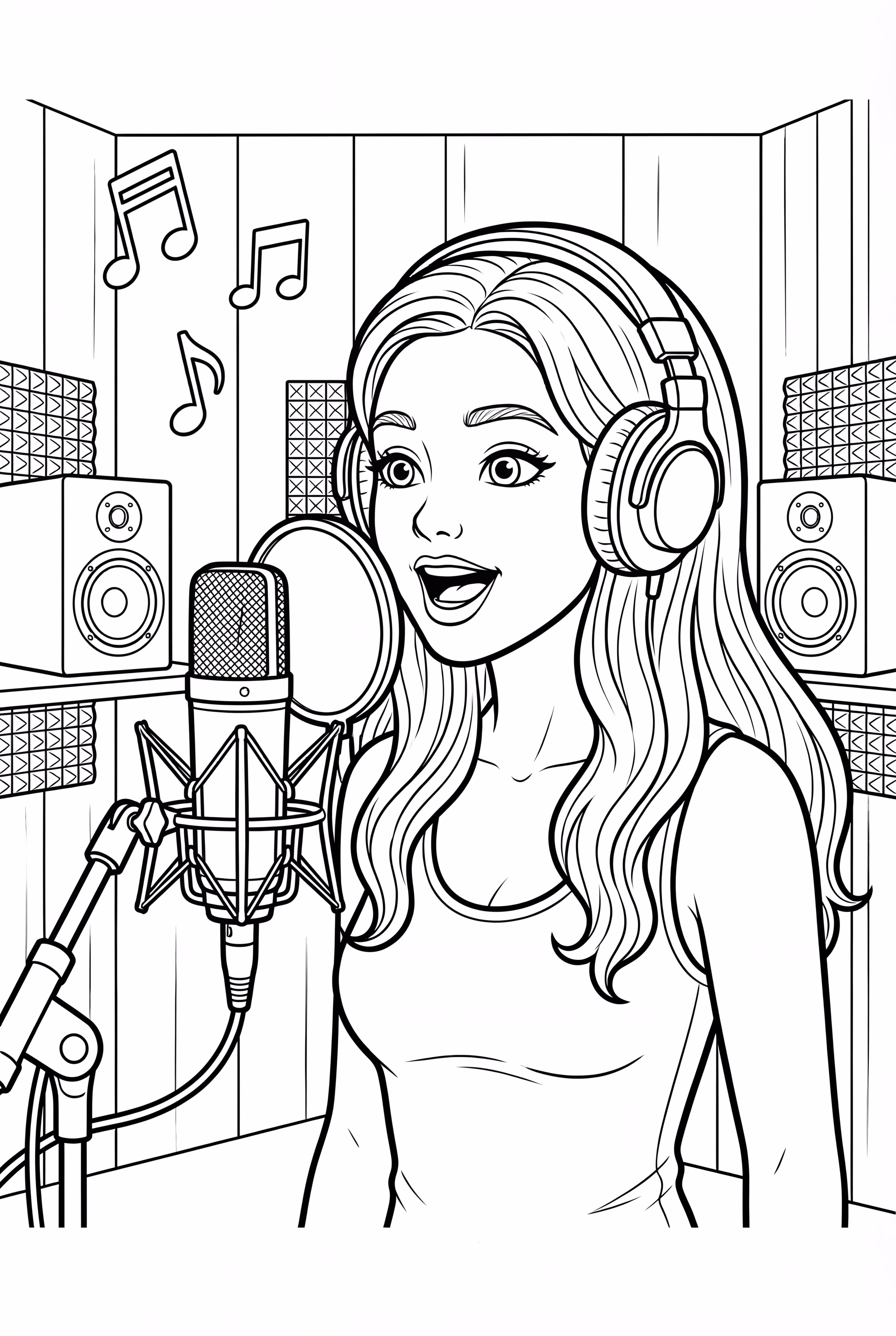 Olivia Rodrigo in einem Aufnahmestudio