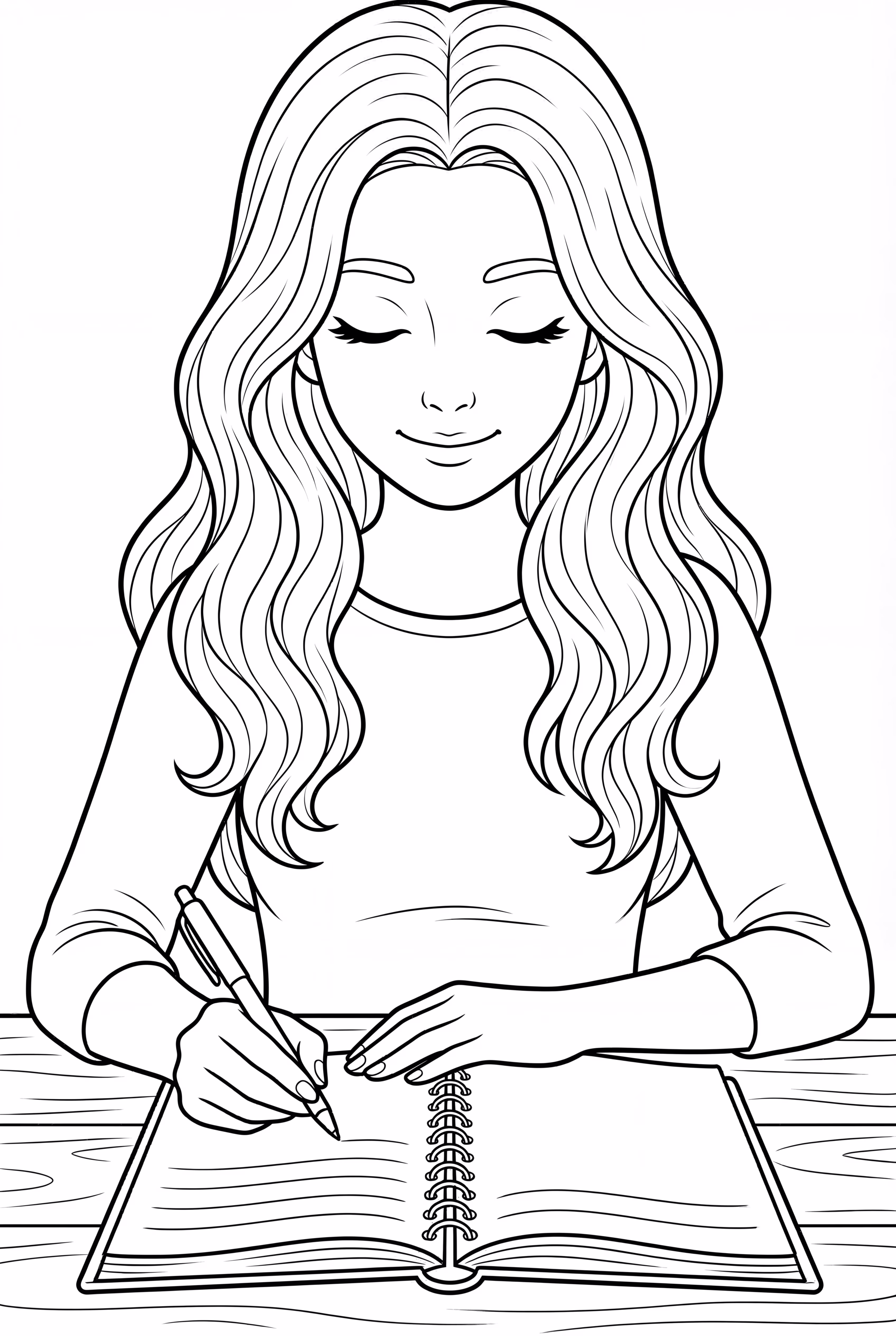 Olivia Rodrigo 在筆記本中寫字