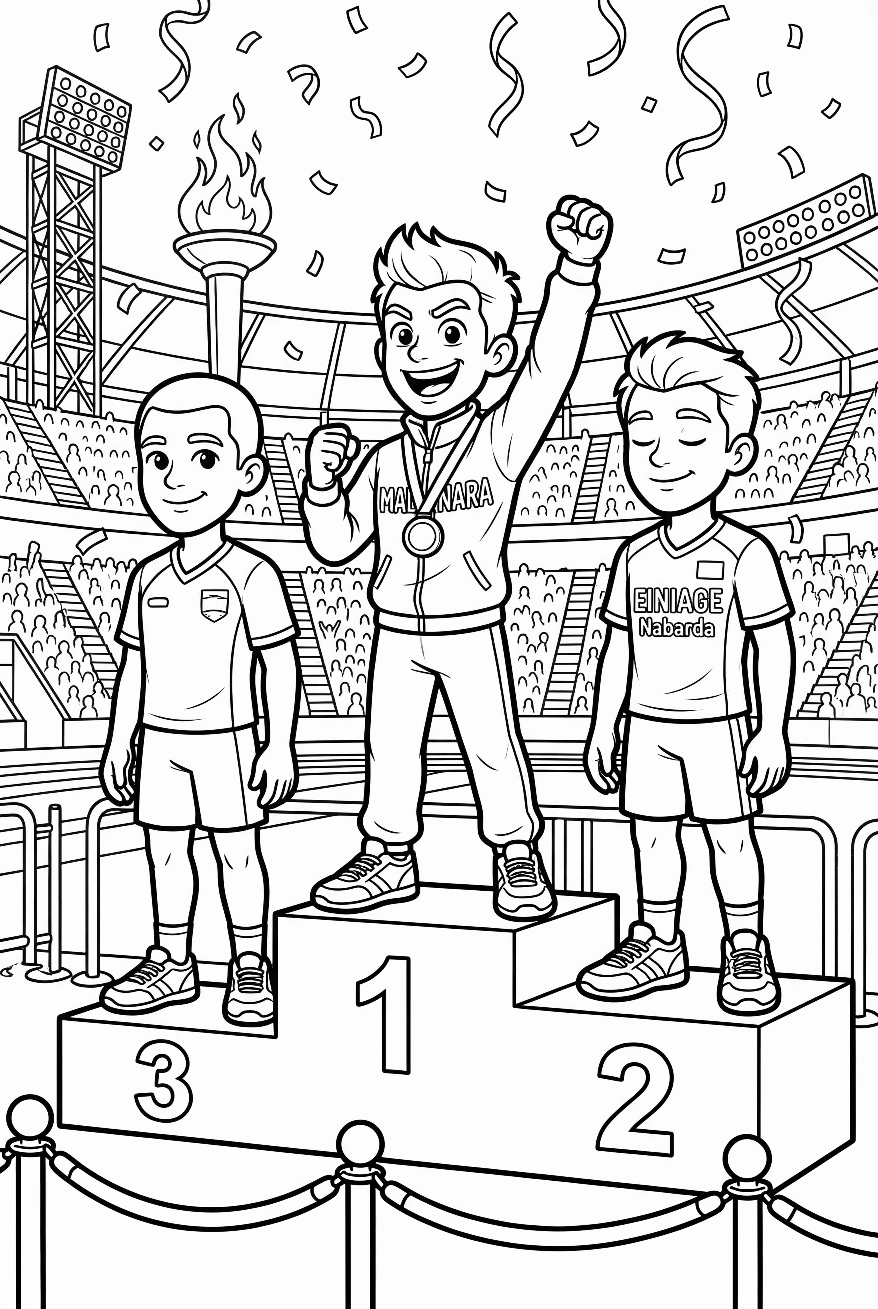 Olympic Medals Awarded to Champions