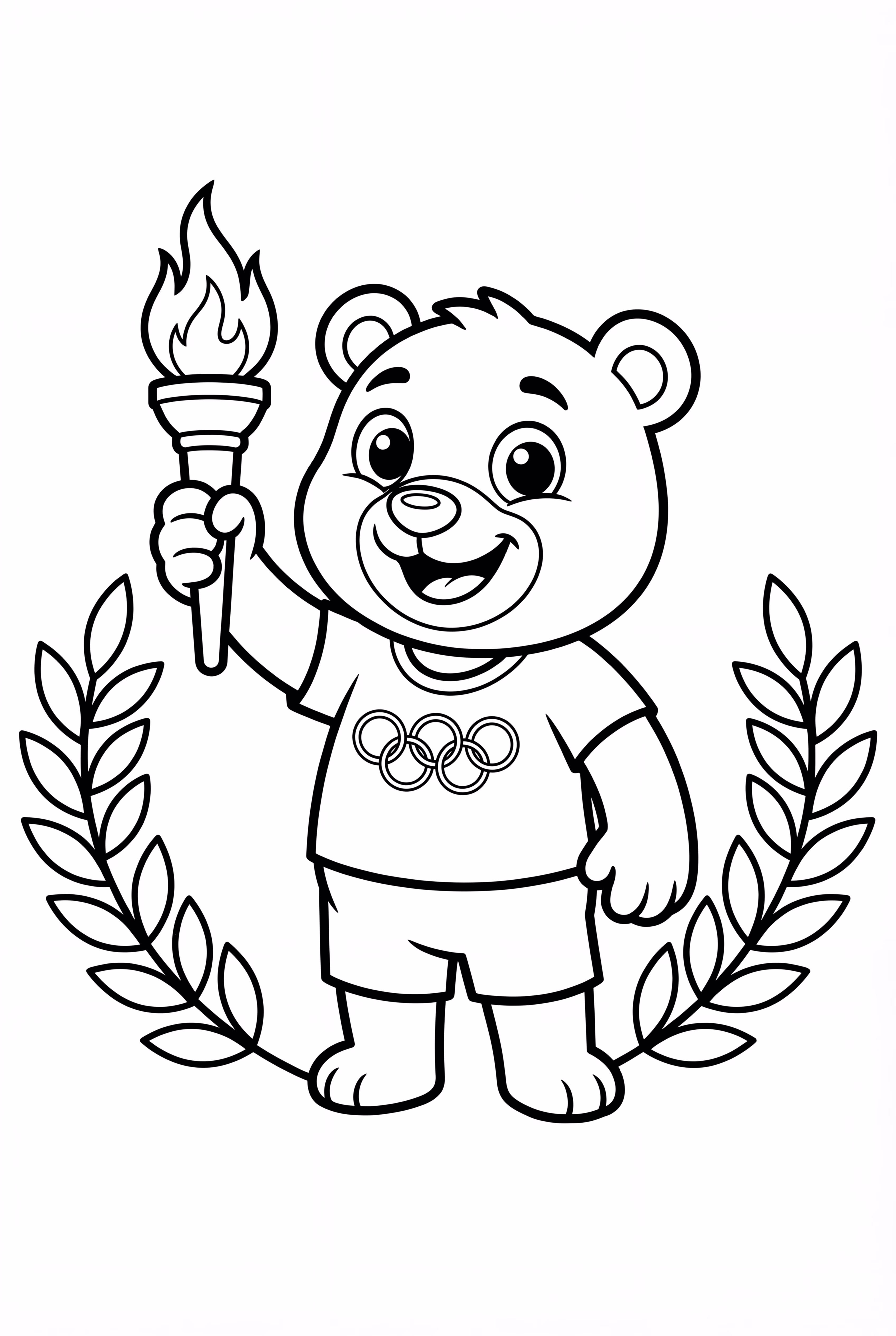 Olympics Mascot with a Torch