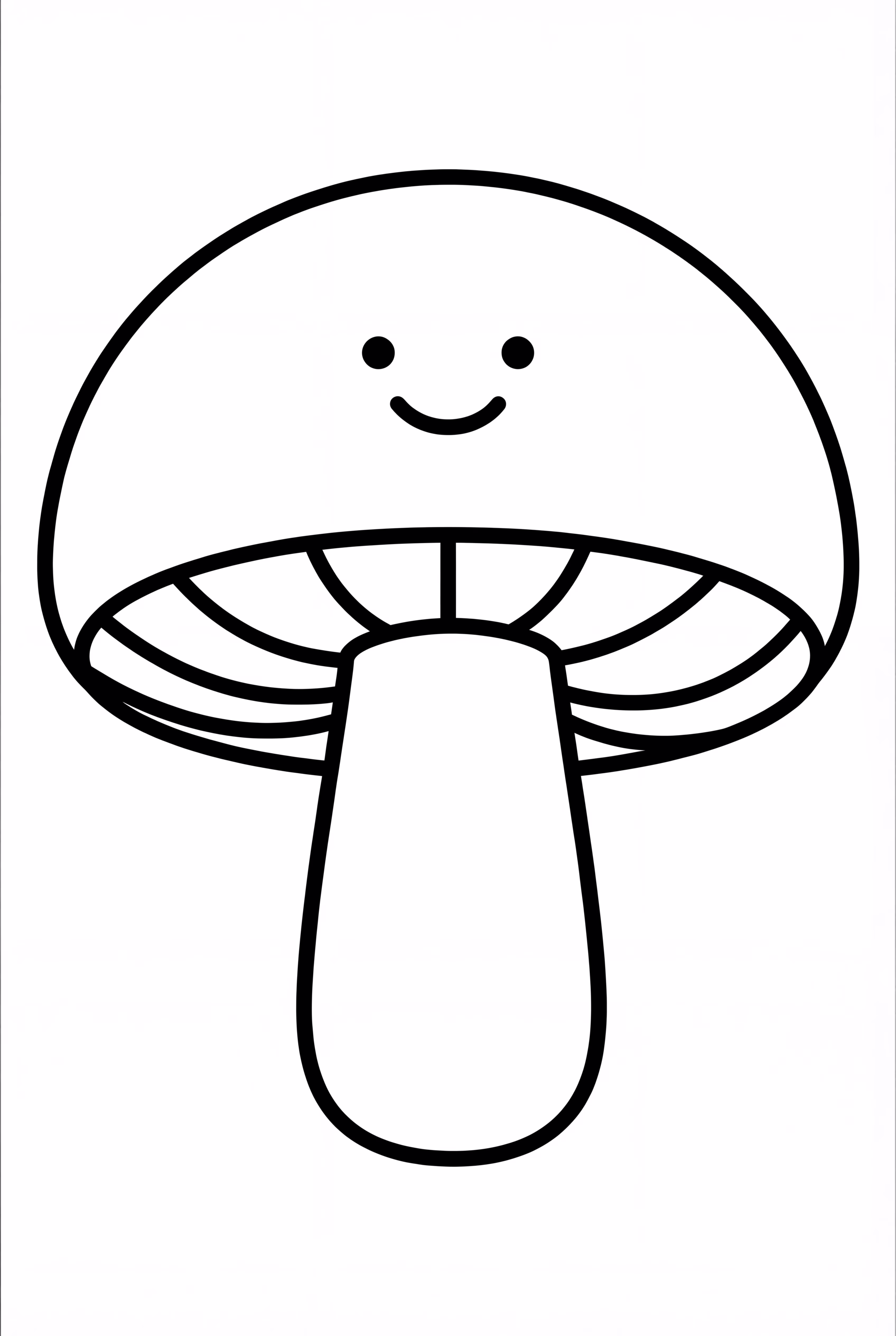 One Autumn Fall Mushroom