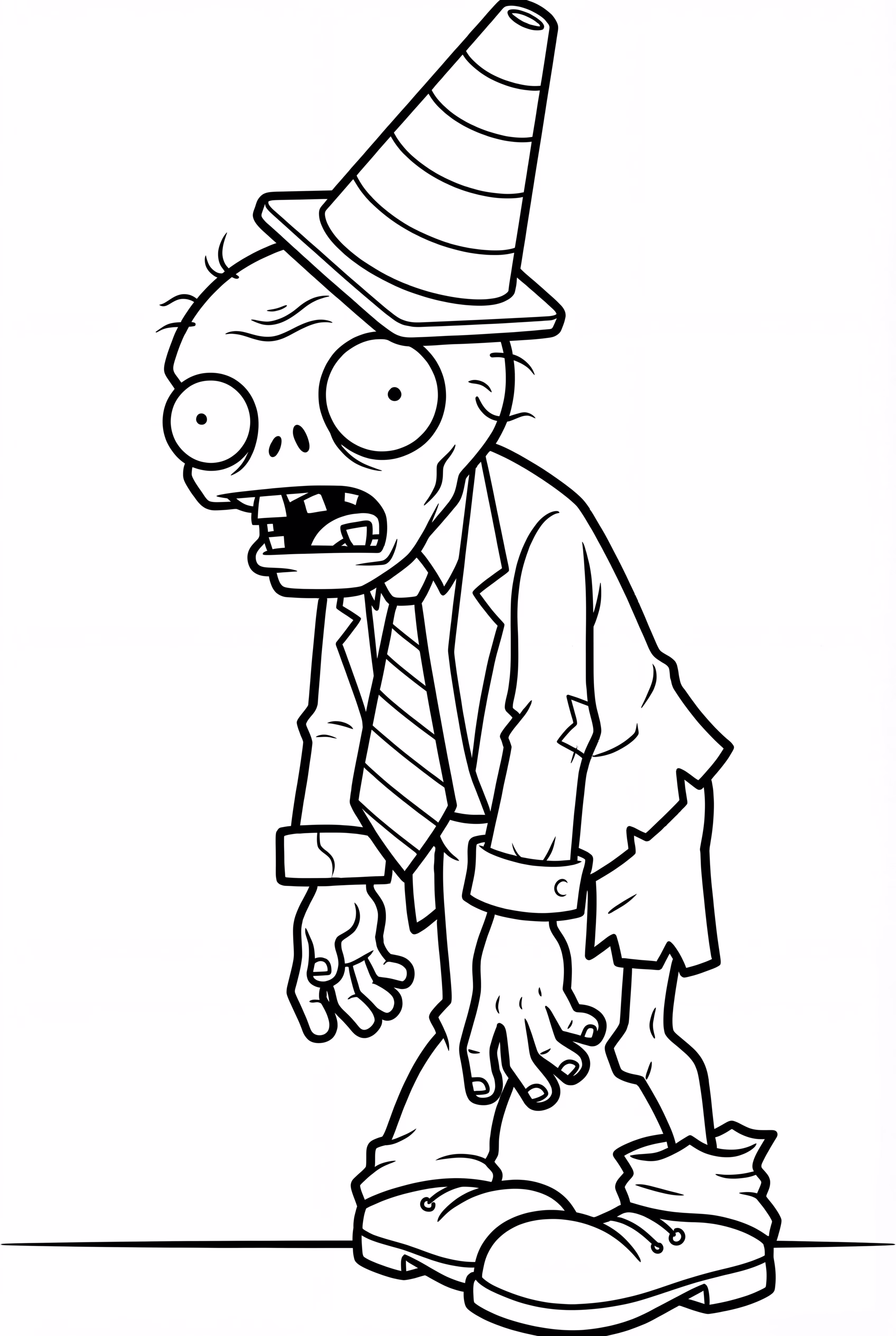 One Plants Vs Zombies Conehead Zombie