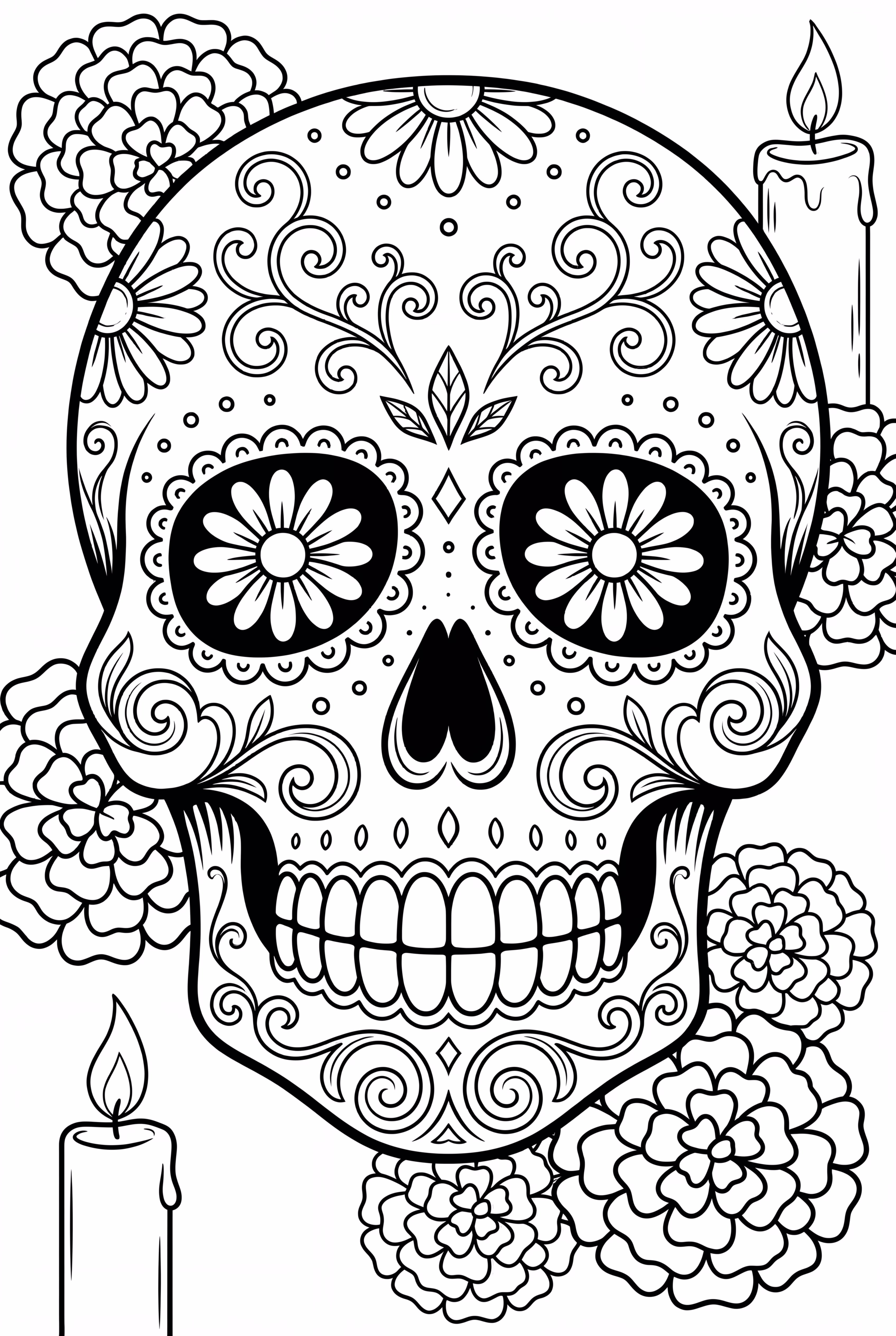 华丽的亡灵节面具