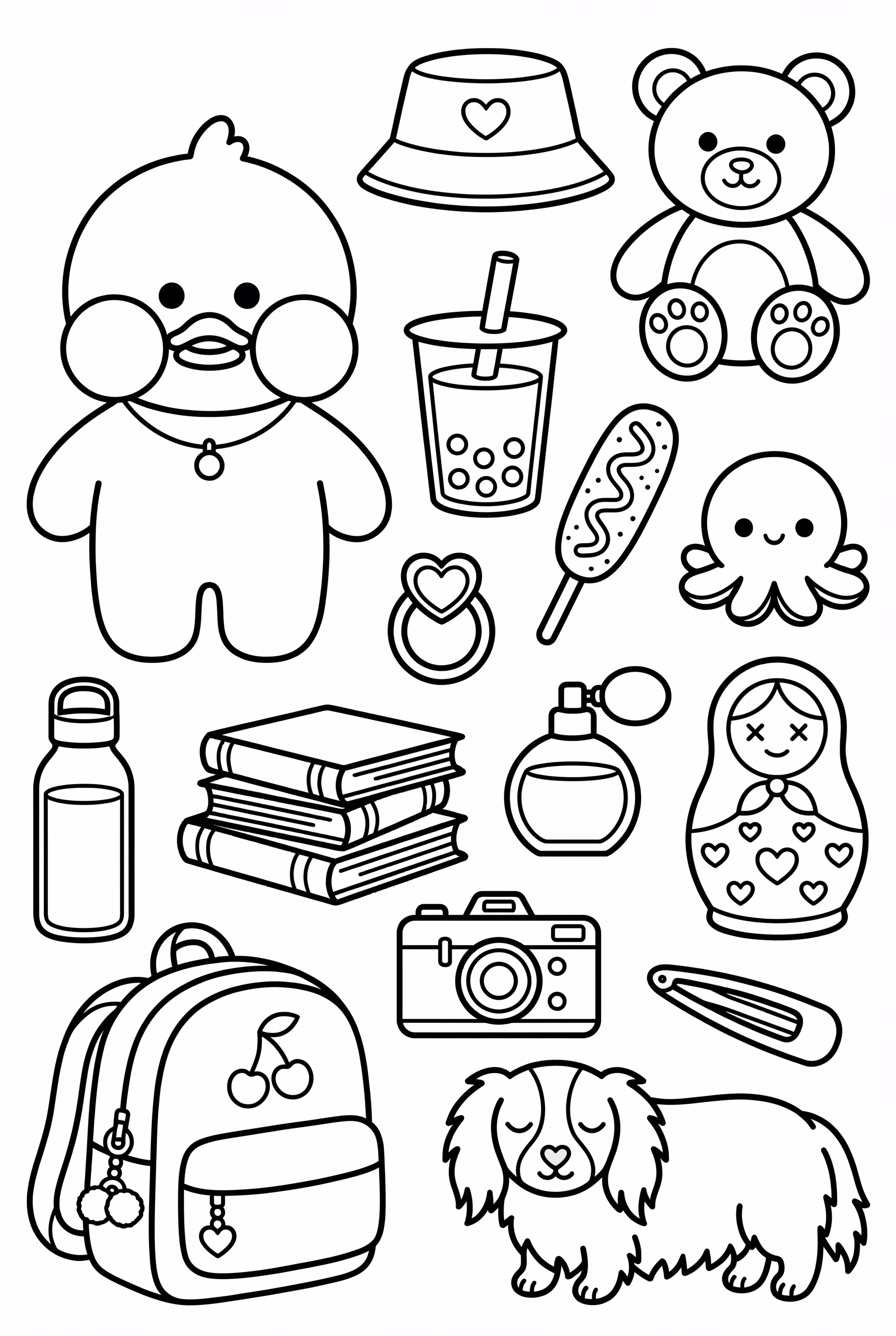 Juego de Accesorios del Pato de Papel