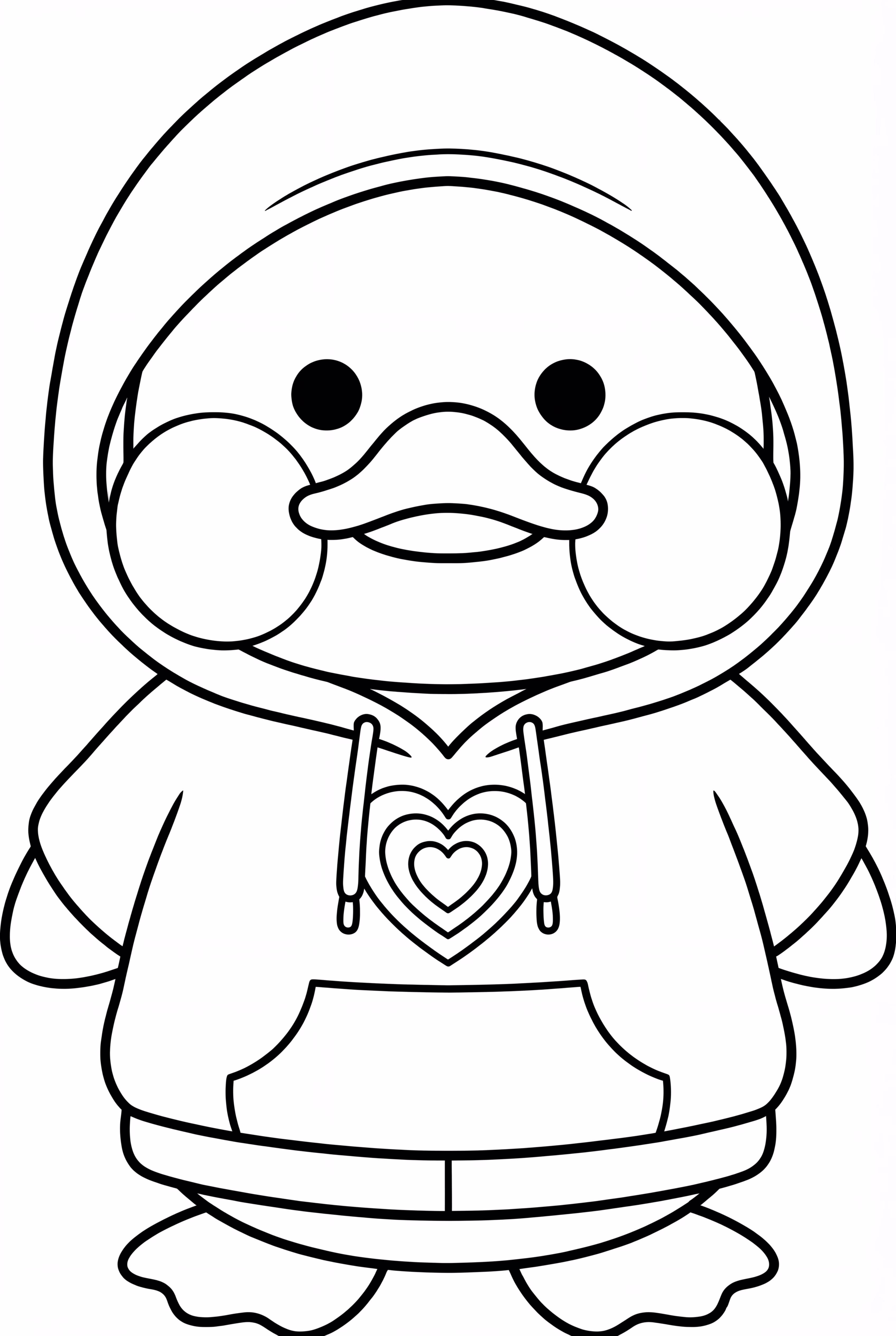 穿连帽衫的纸鸭