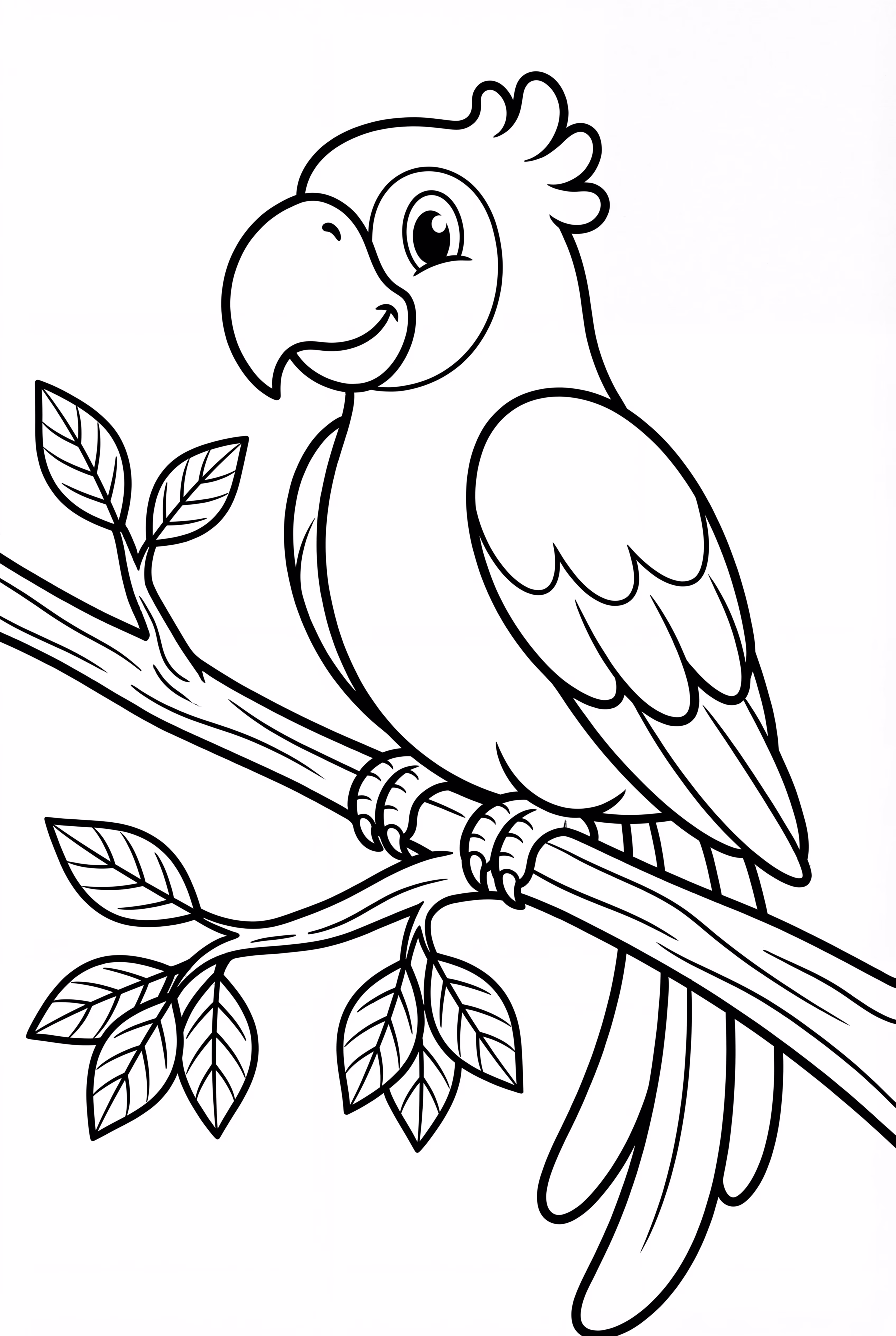 Parrot and Its Colorful Habitat