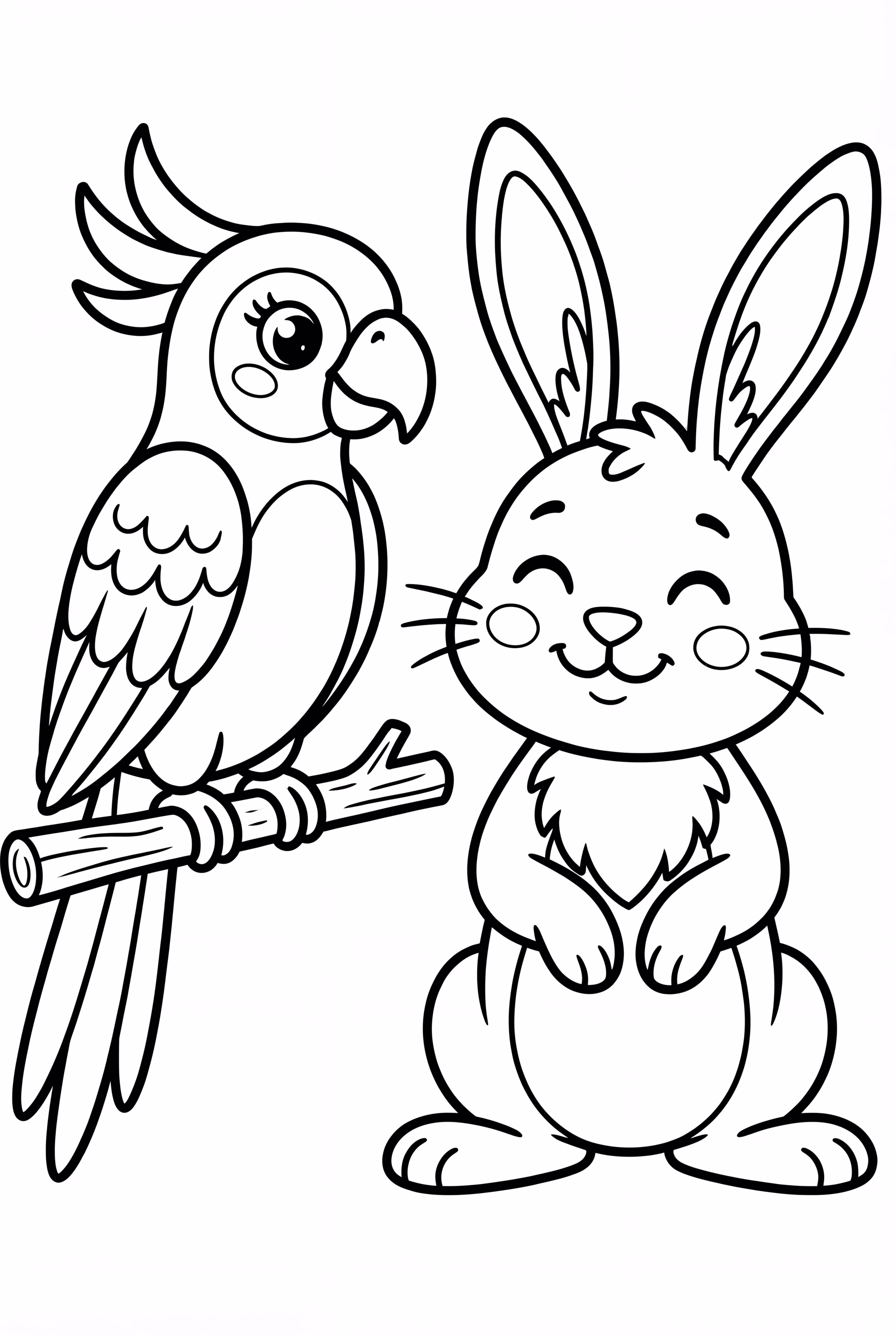 Parrot's Interaction with Other Animals