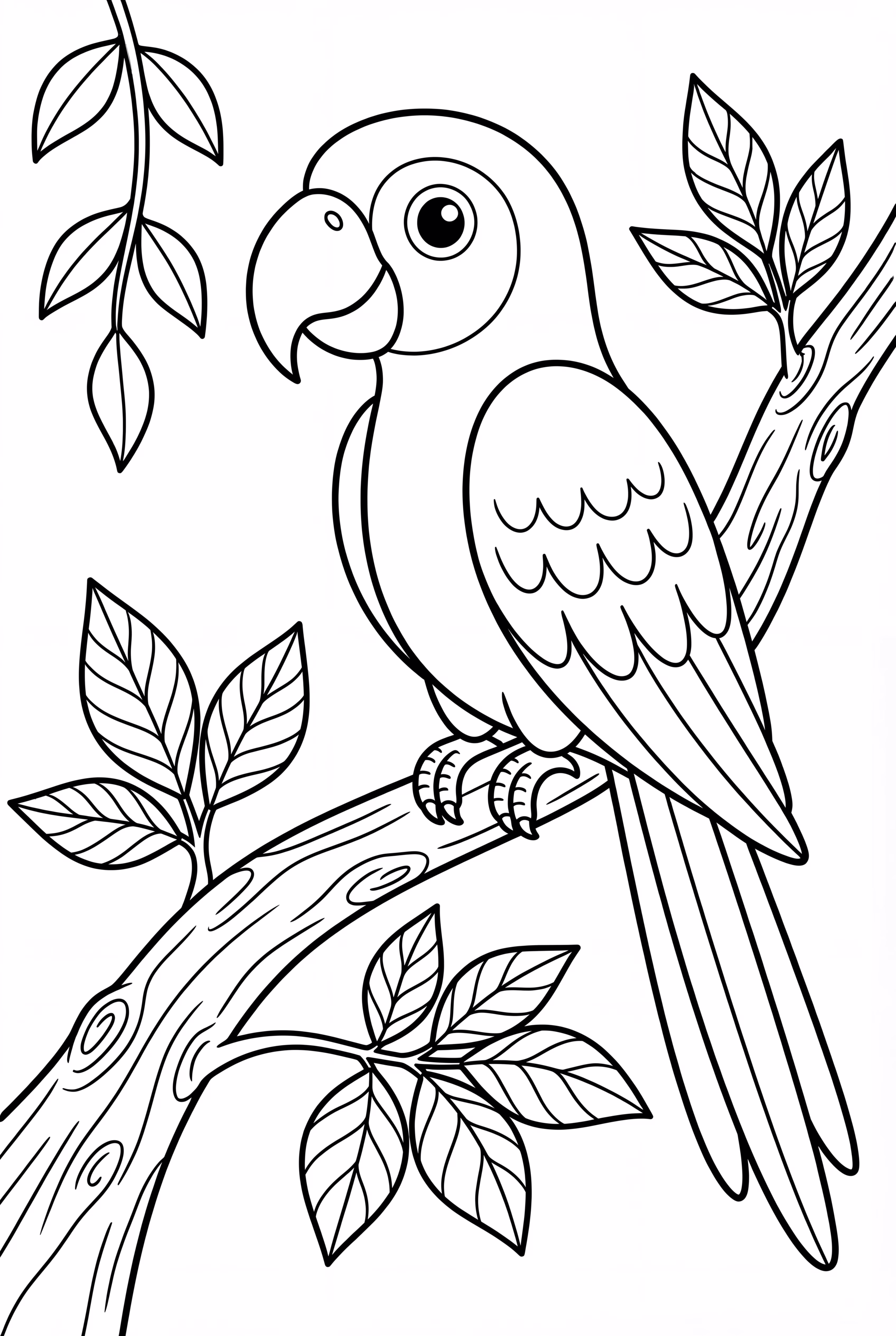 Parrot's Journey Through the Rainforest