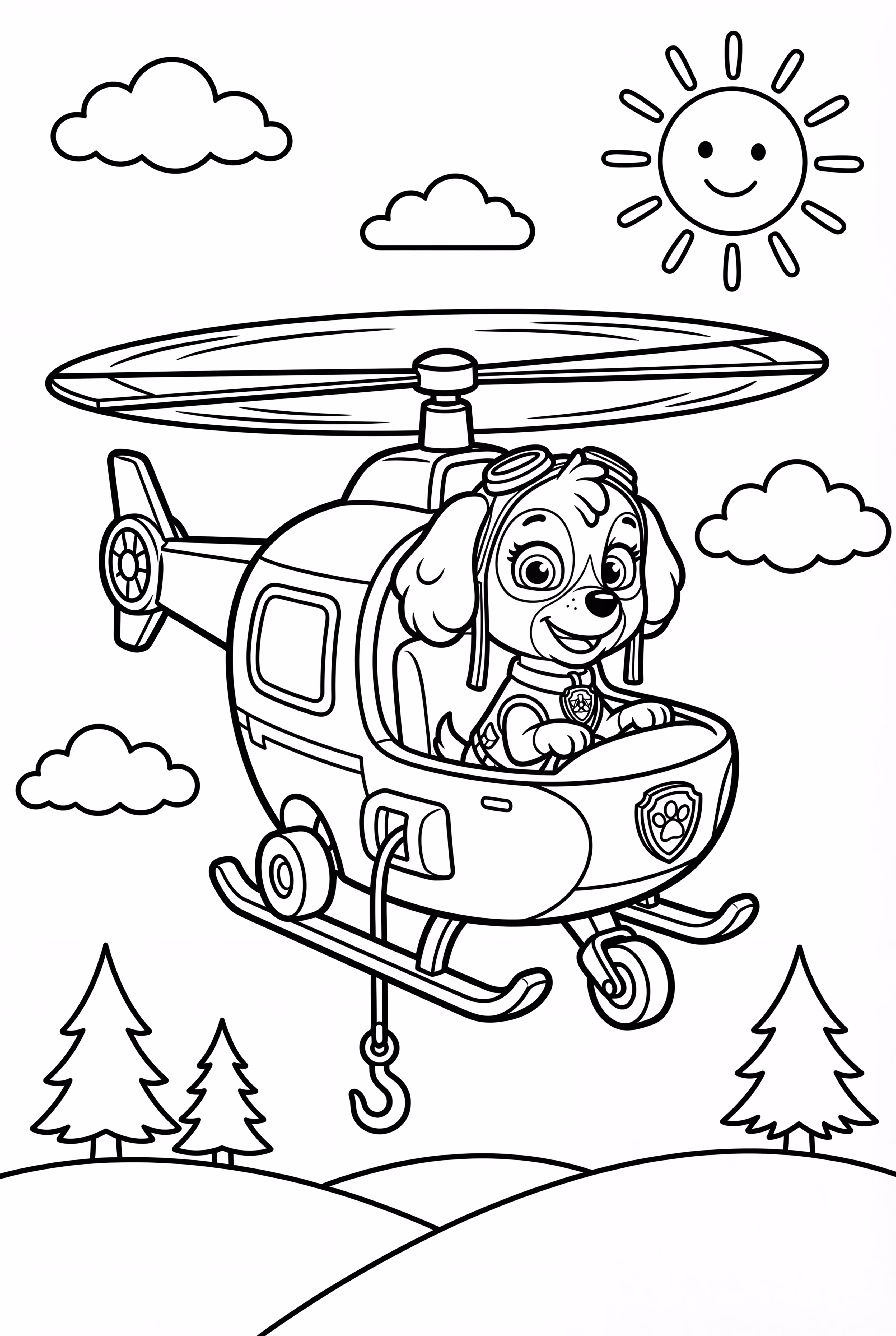 Paw Patrol Resgate Aéreo com Skye