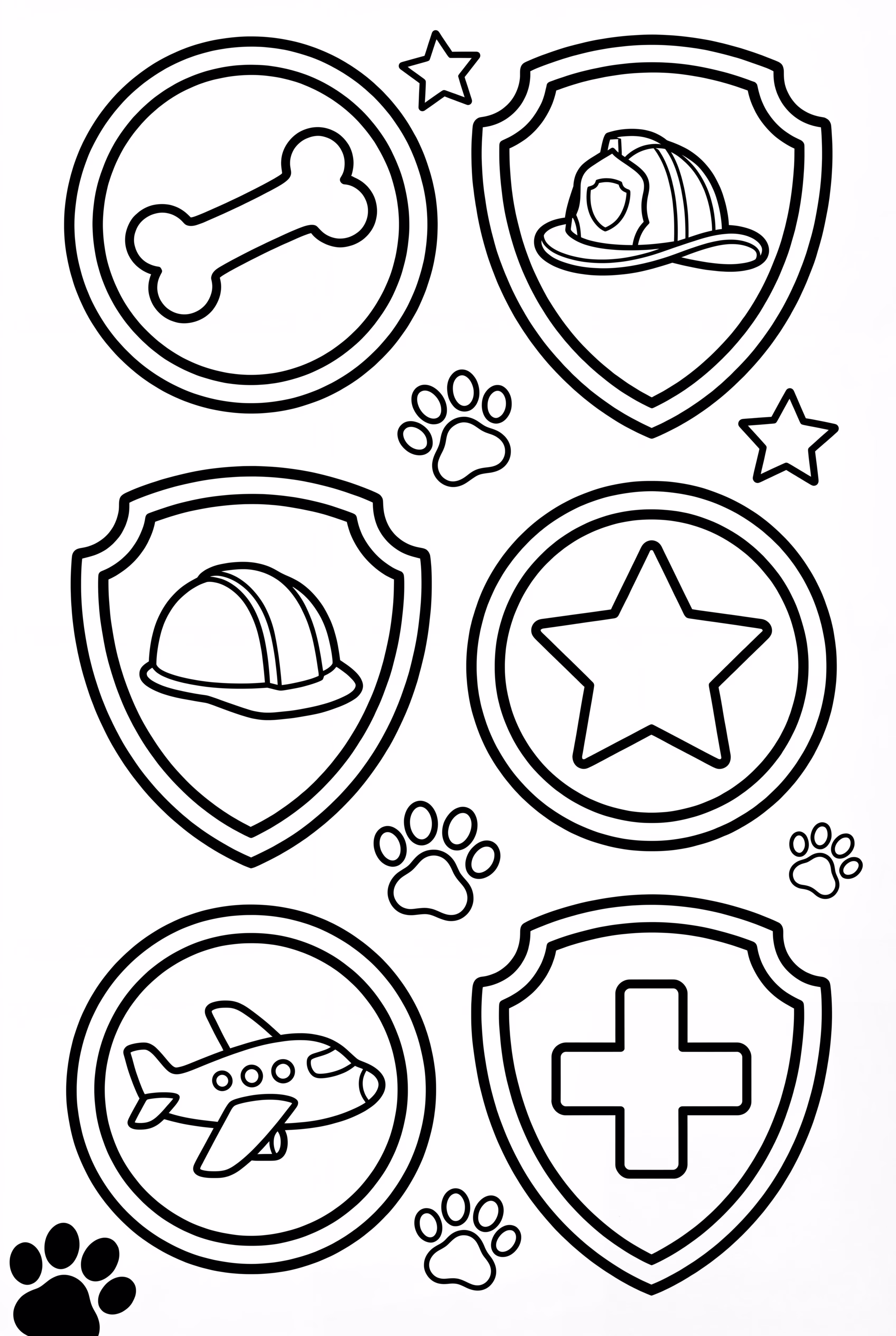 Paw Patrol Badges Collection