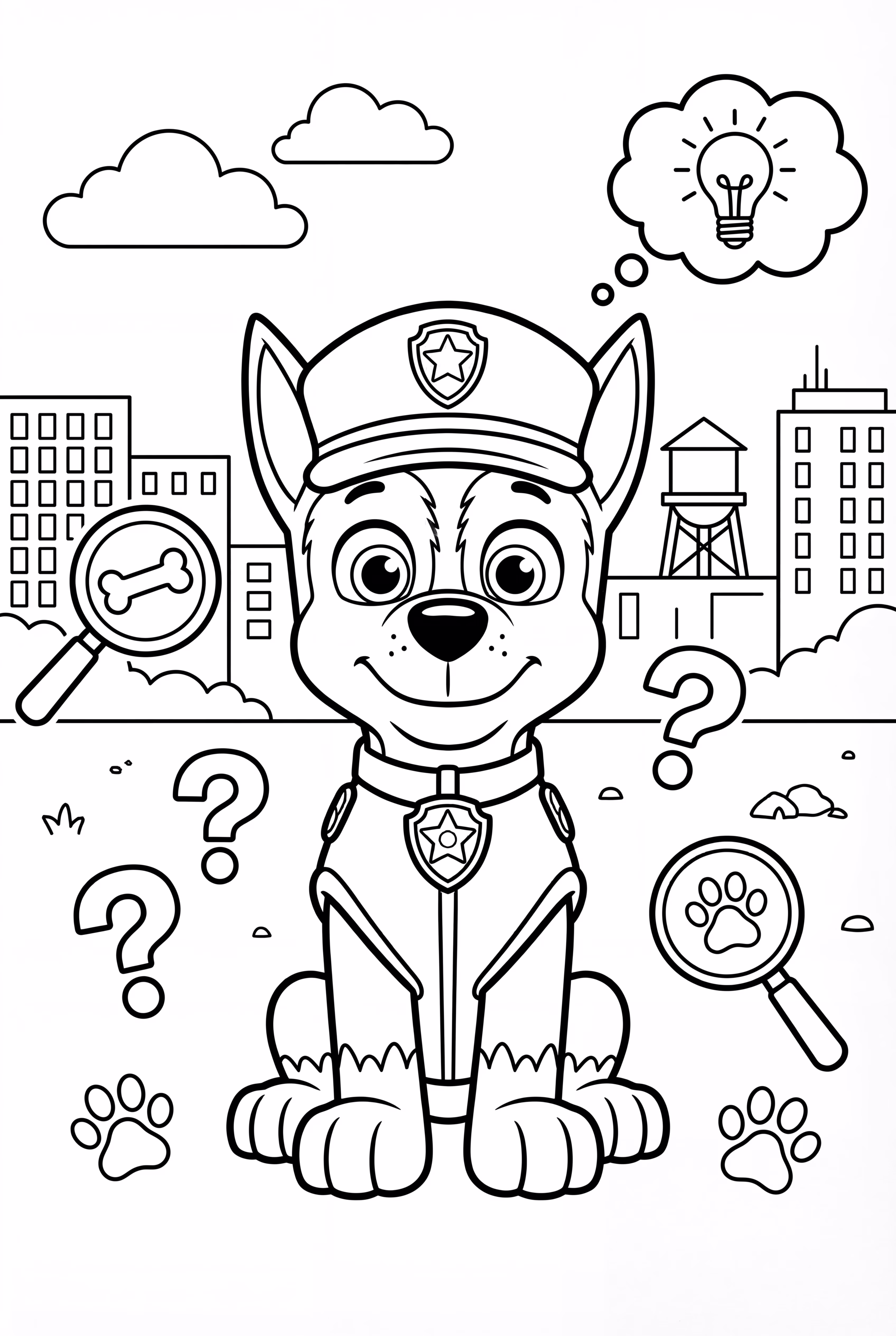 Paw Patrol Chase Resolvendo Mistério