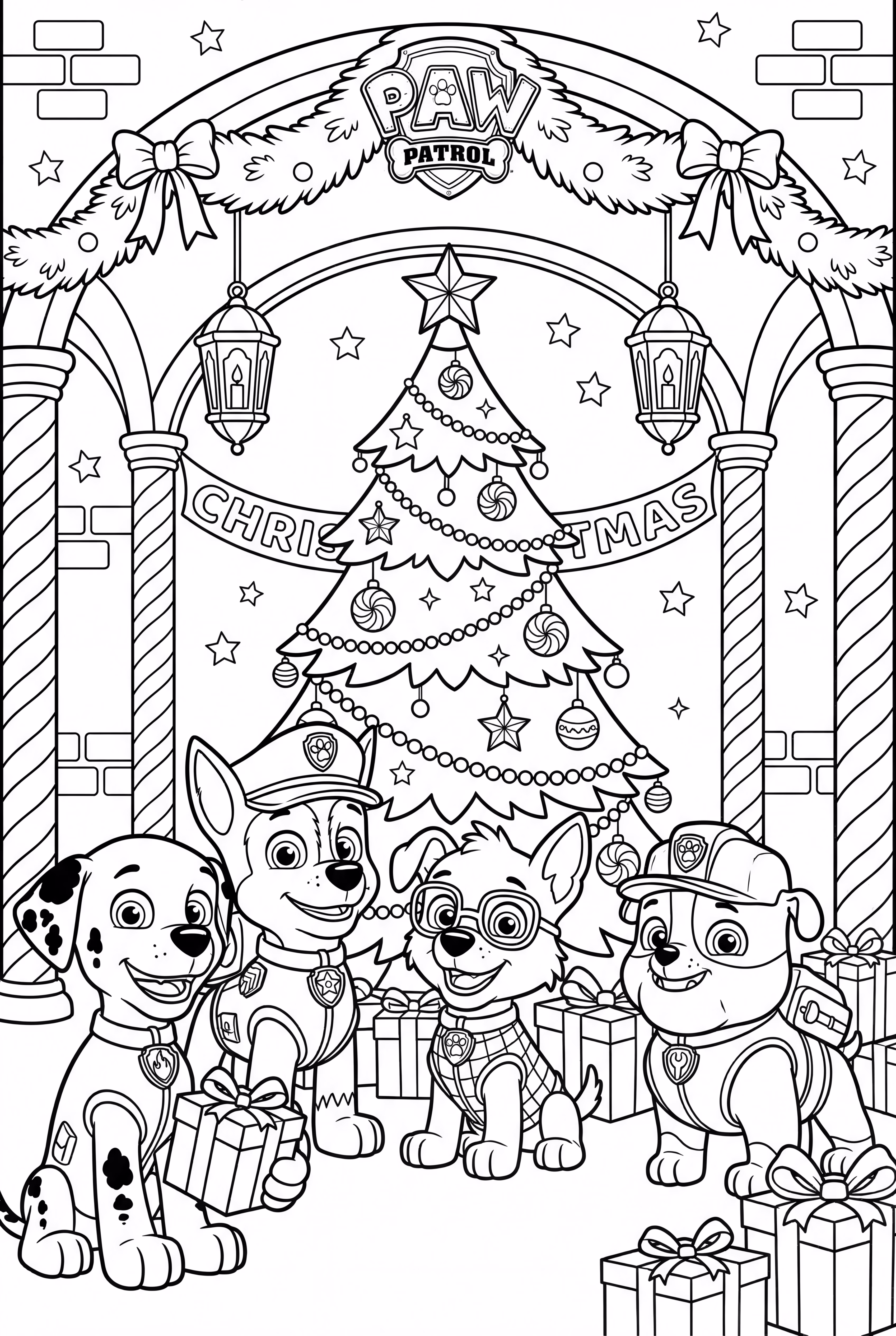 Paw Patrol Celebração de Natal