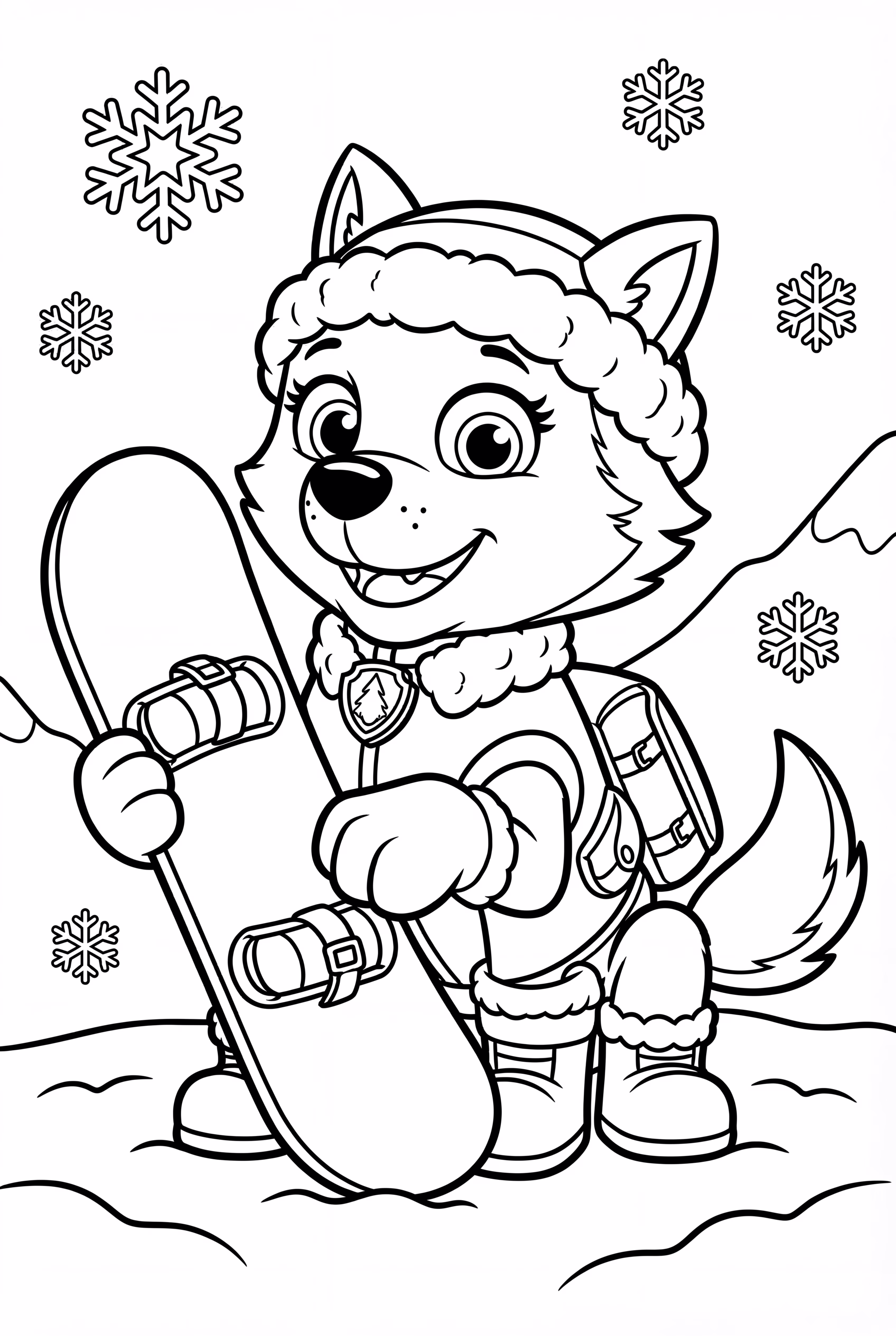 Paw Patrol Everest mit Snowboard