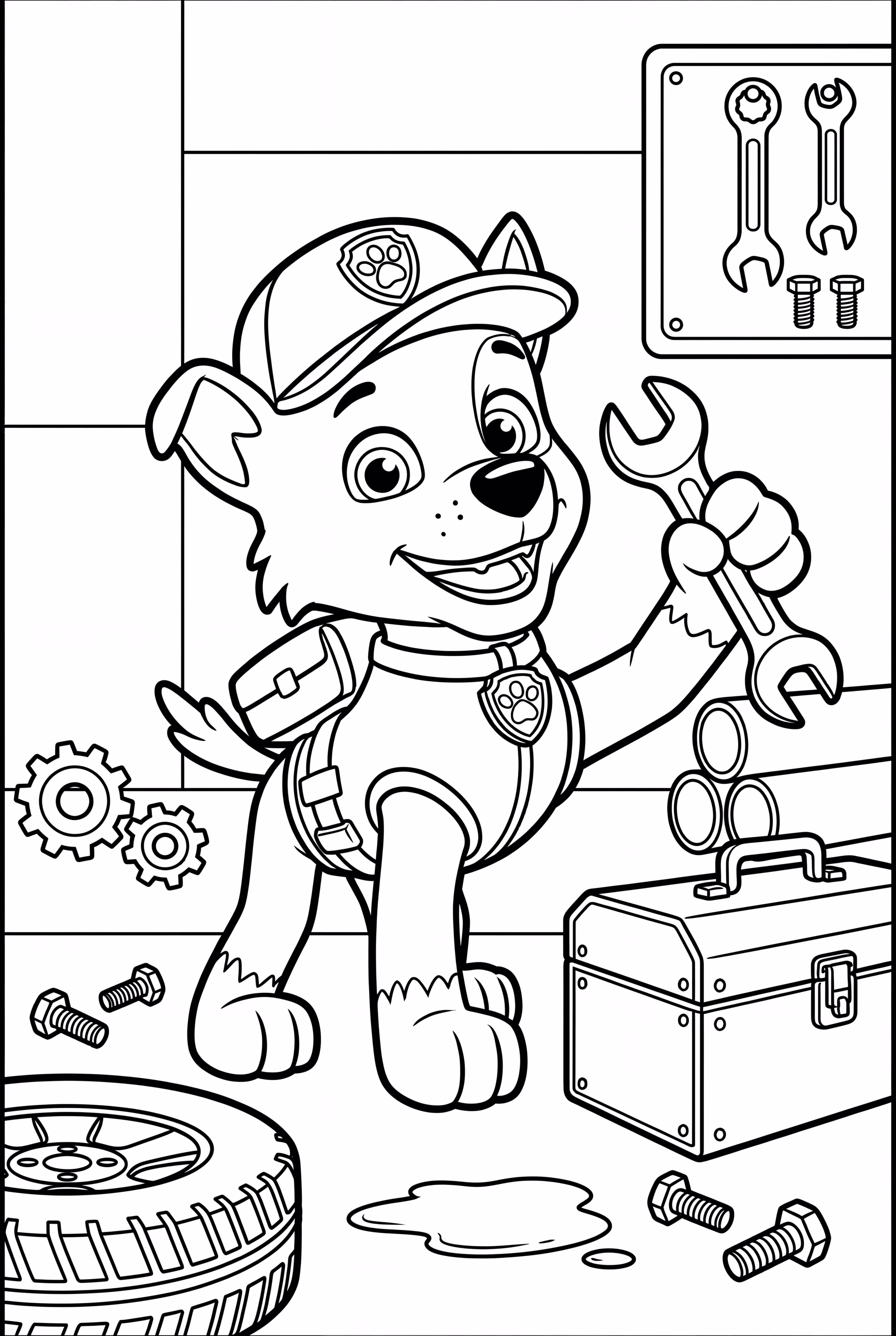 Paw Patrol Rocky Consertando Máquinas