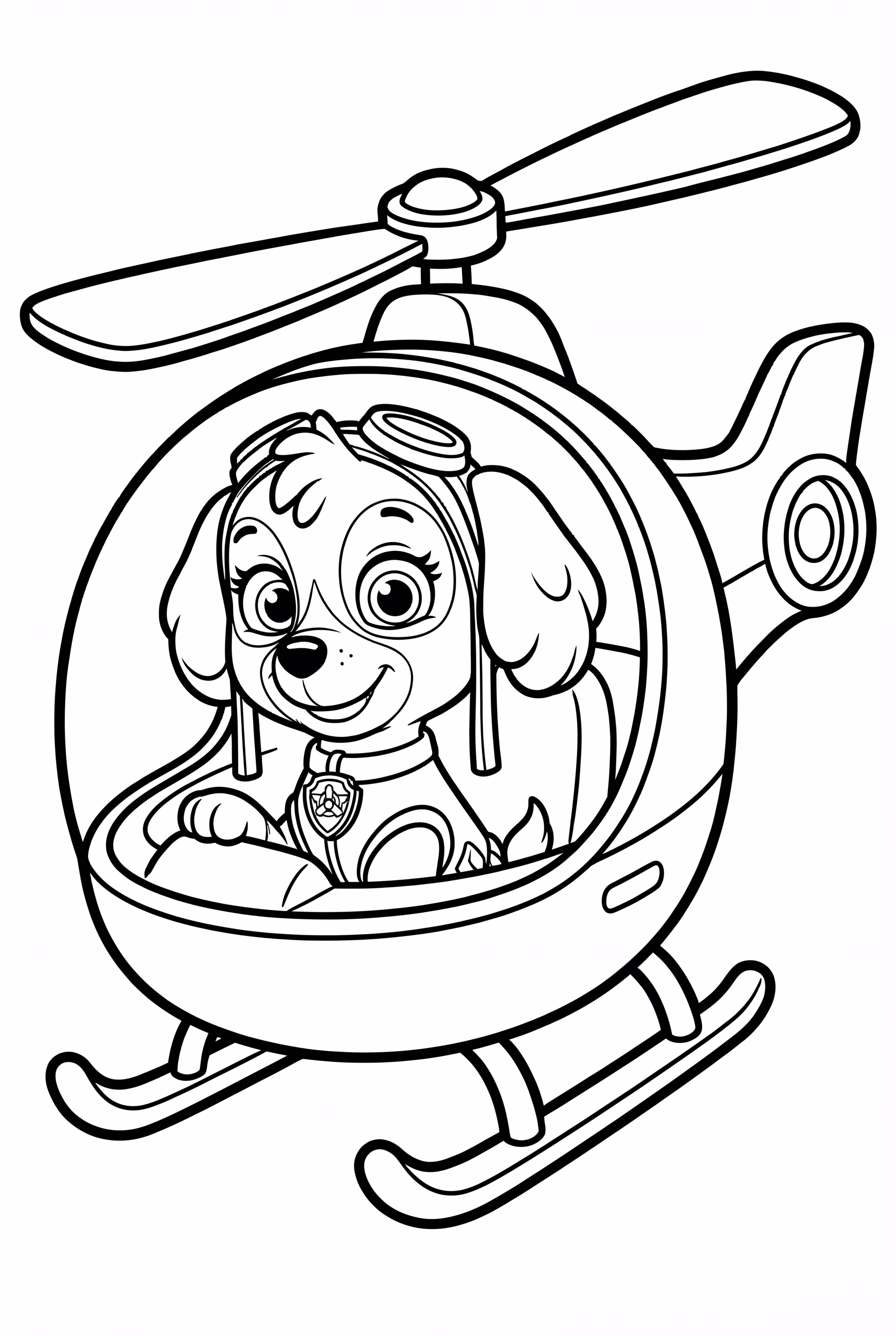 Paw Patrol Skye In Pink Helicopter