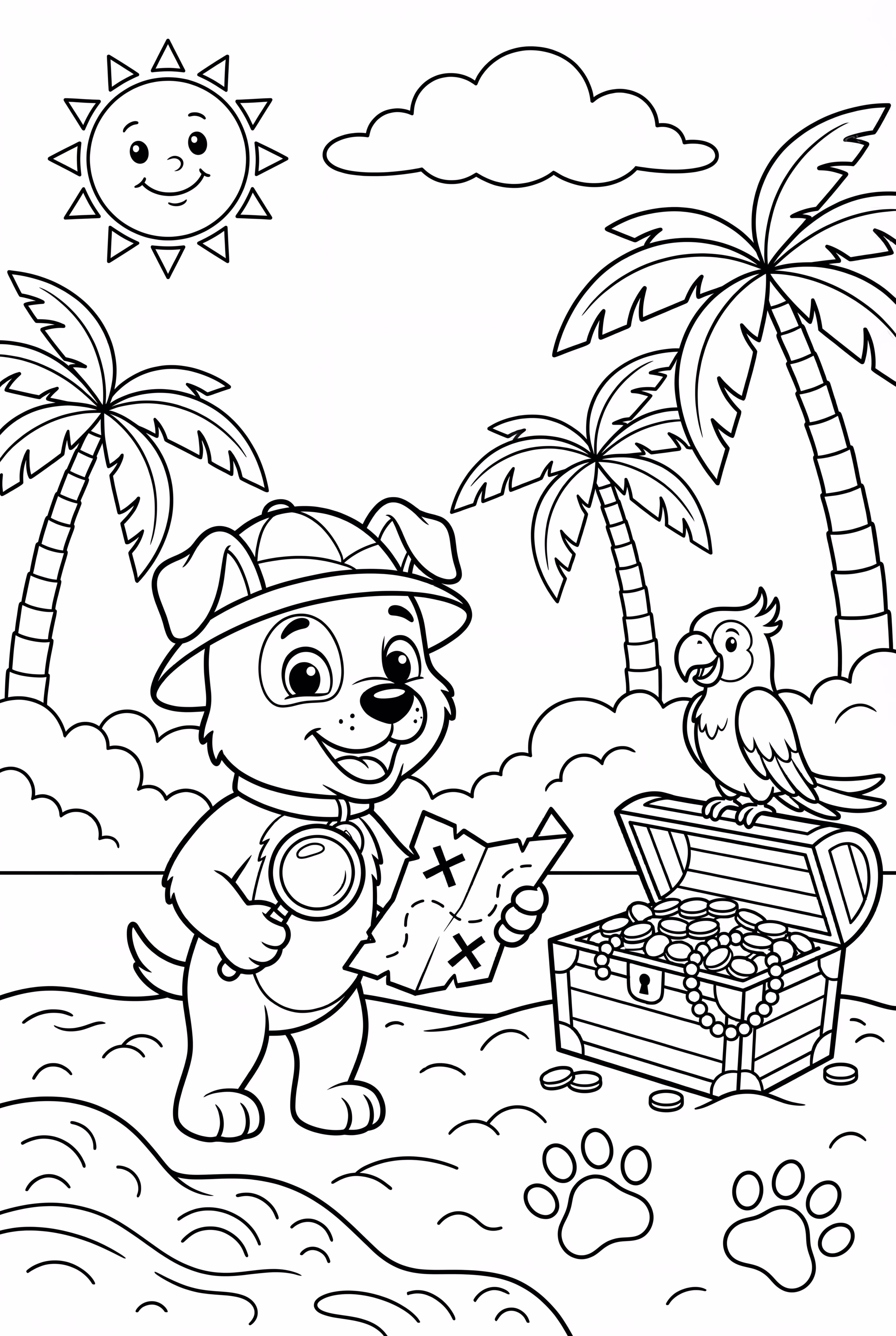 Paw Patrol Tracker Encontrando Tesouro