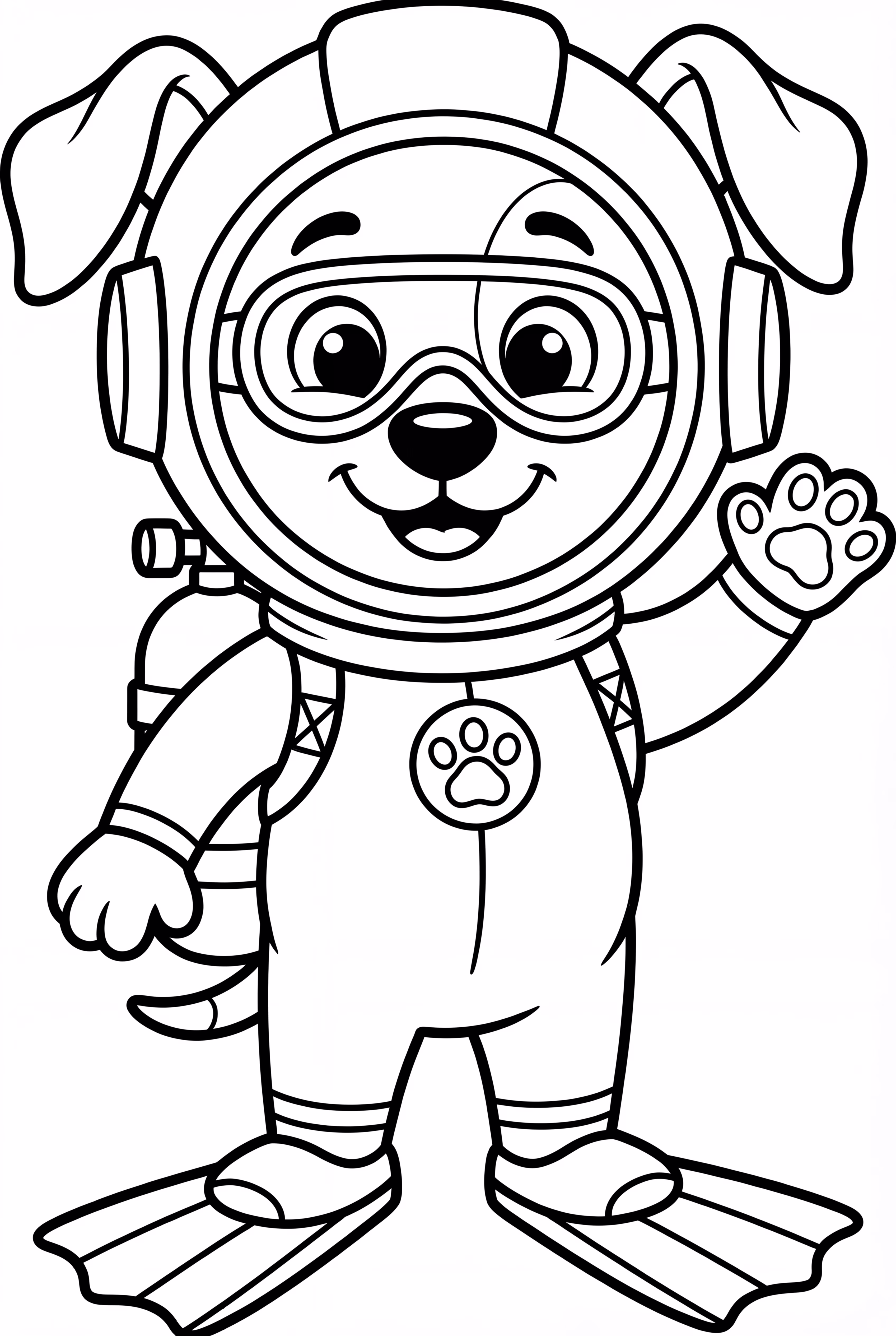 Paw Patrol Zuma Equipamento de Mergulho