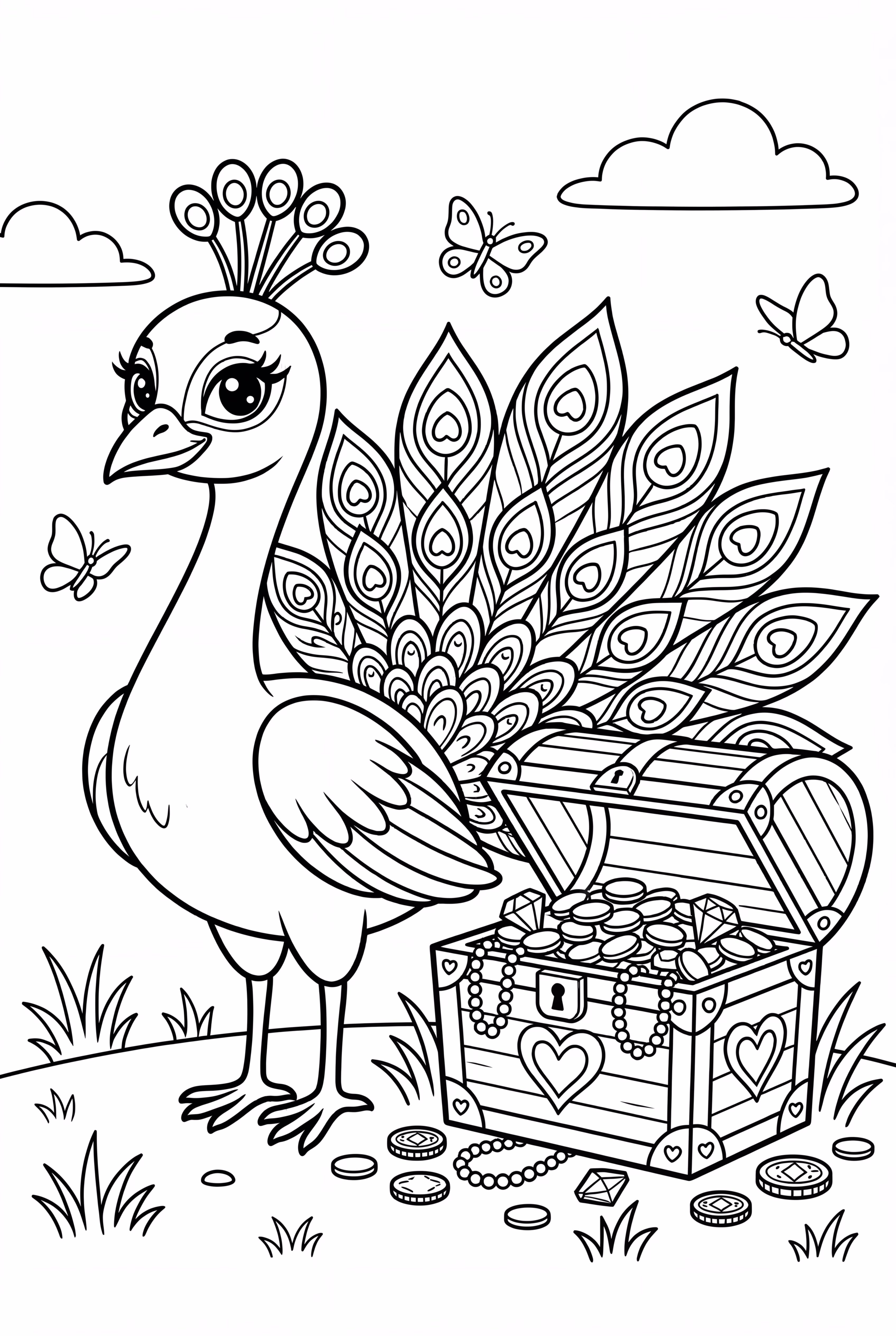 peacock and the hidden treasure