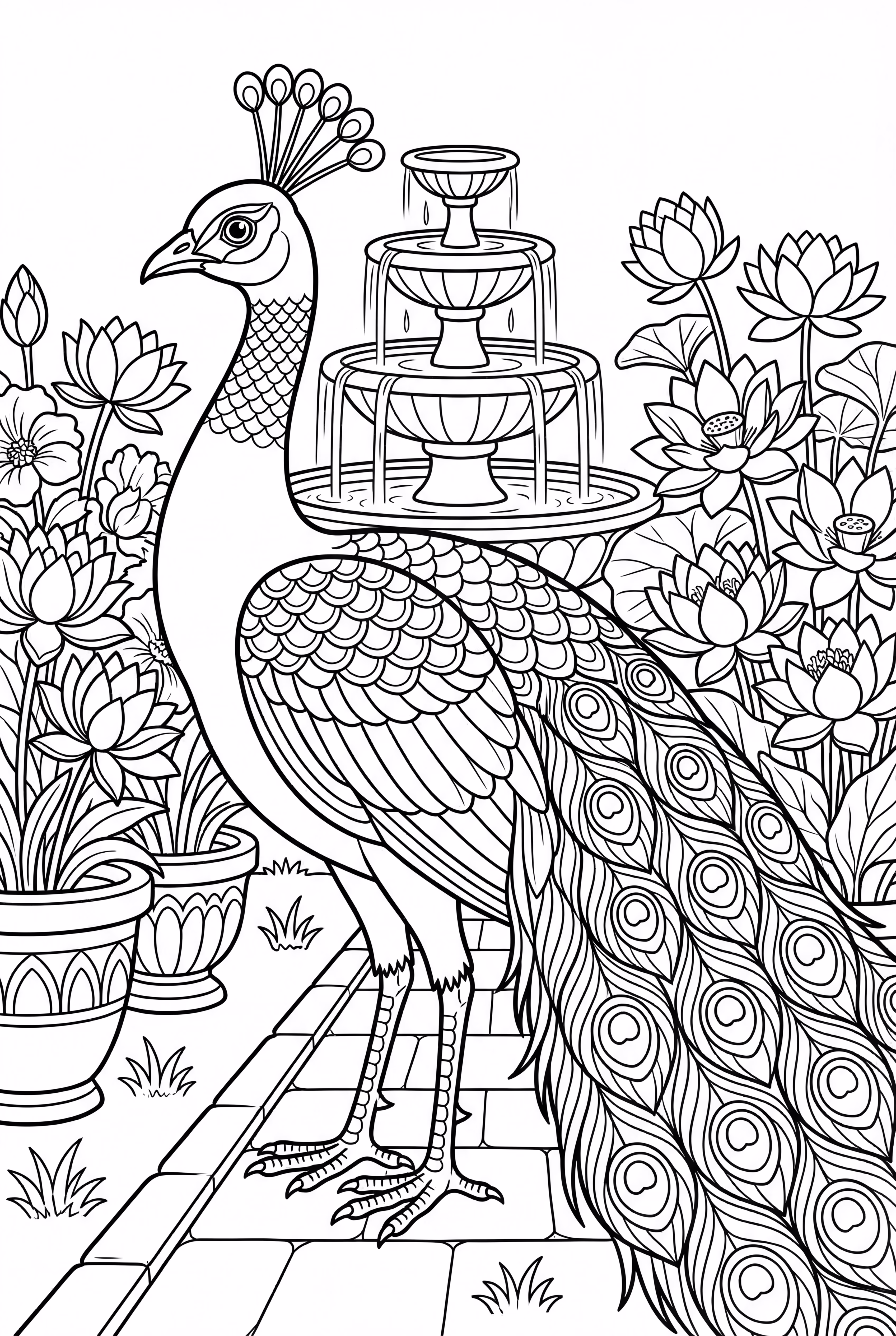 皇家花园中的孔雀-2