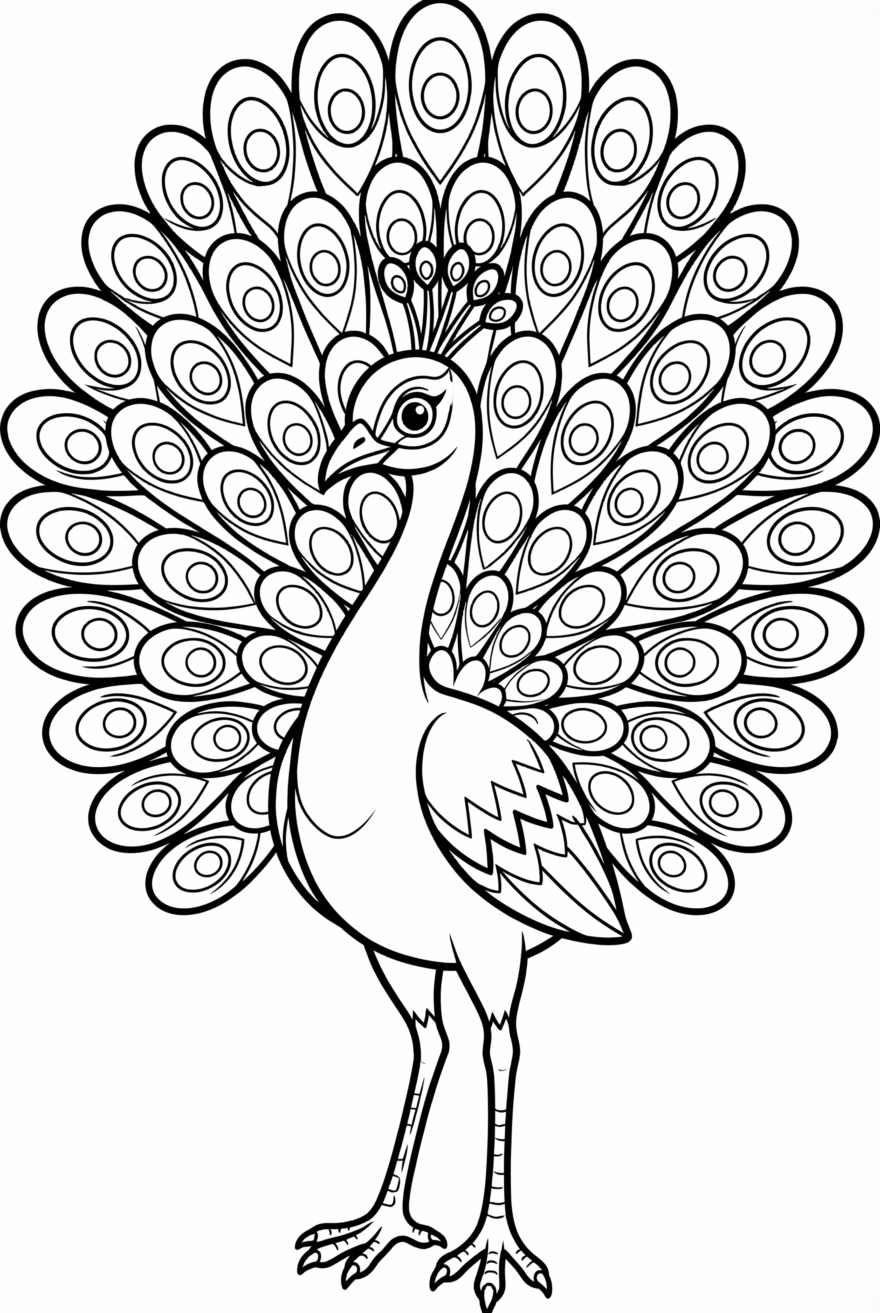 pavão abrindo suas penas