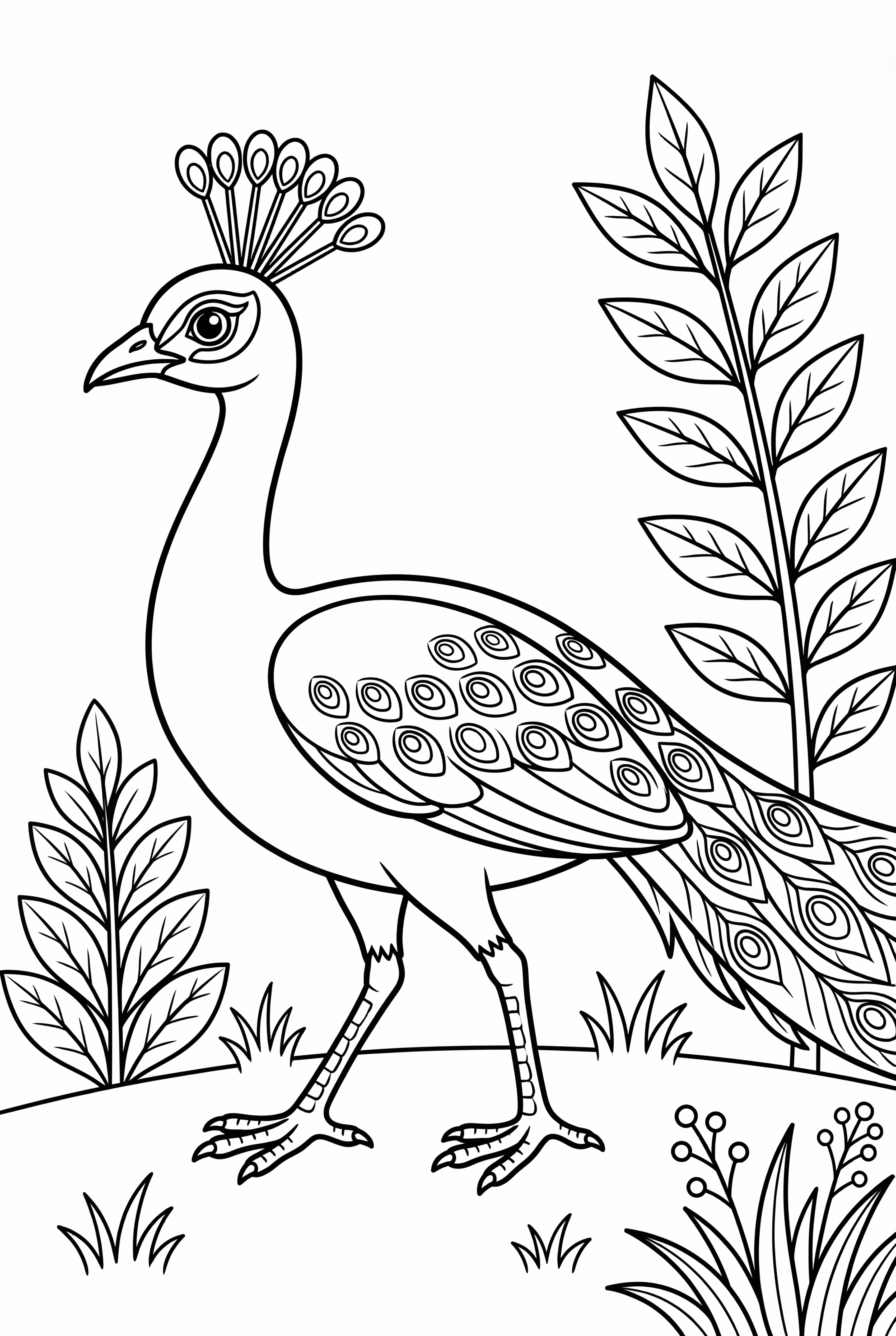 peacock walking gracefully