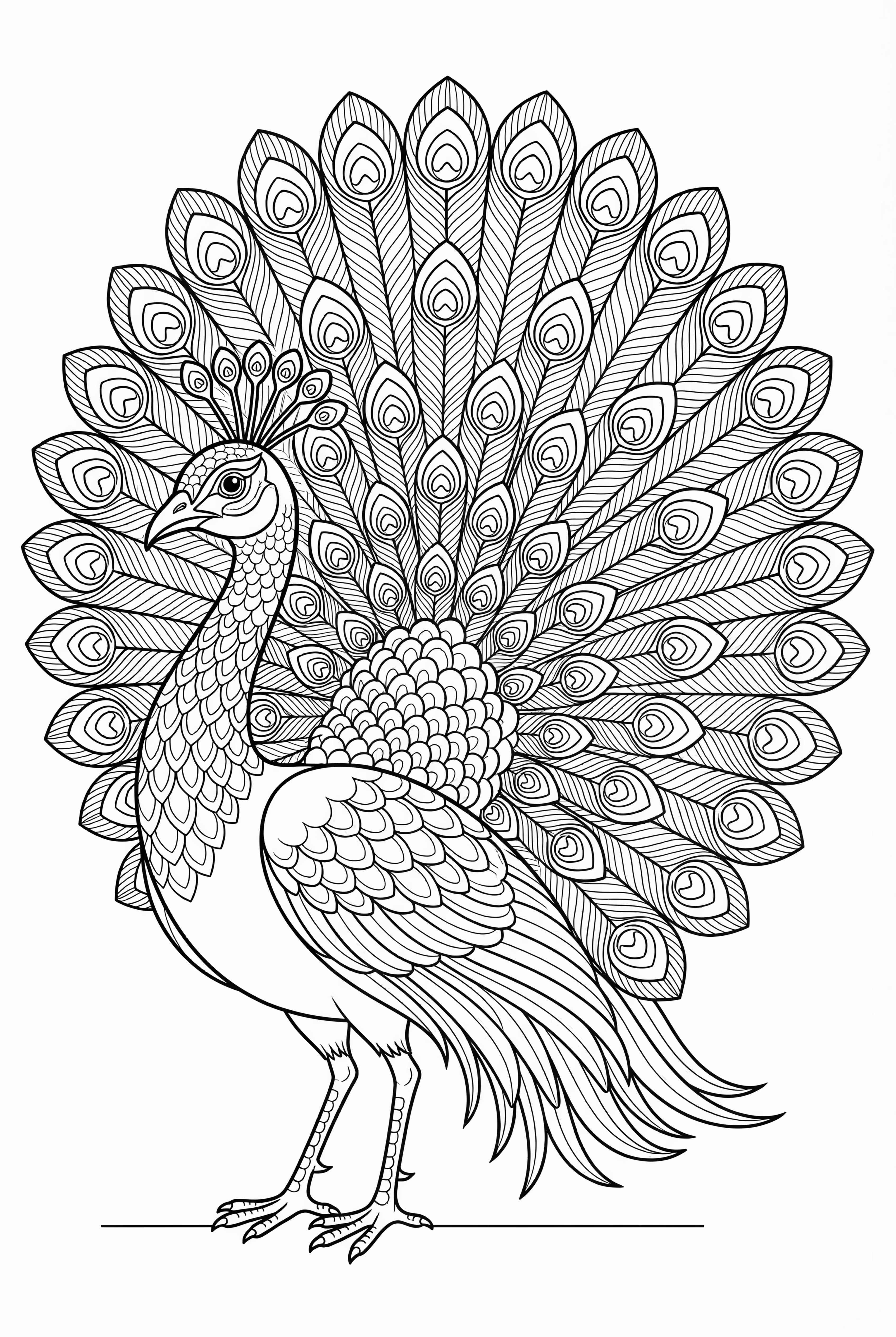 pavo real caminando en el jardín