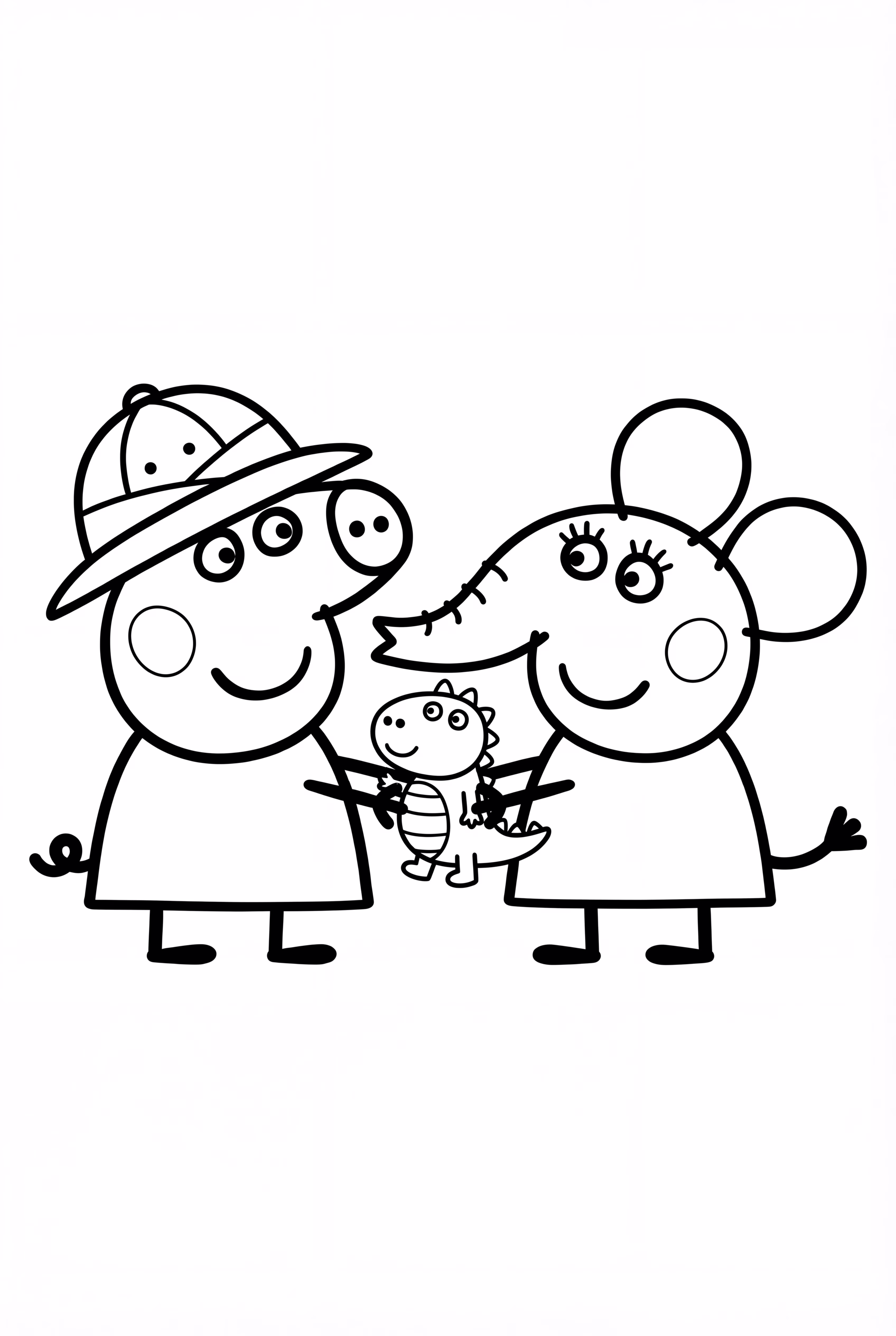 peppa dinosaur expedition with emily elephant