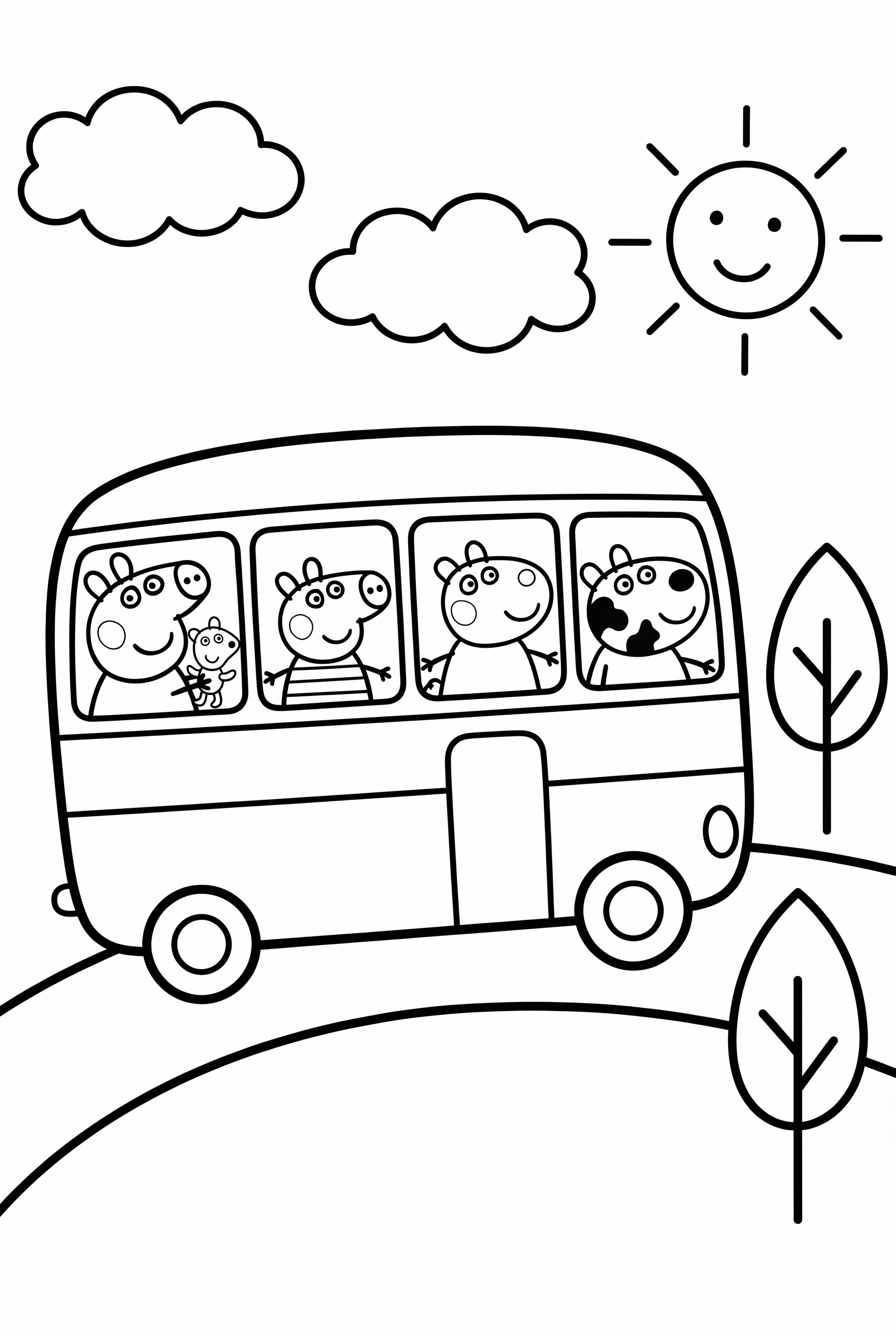 ペッパピッグと友達のスクールバス