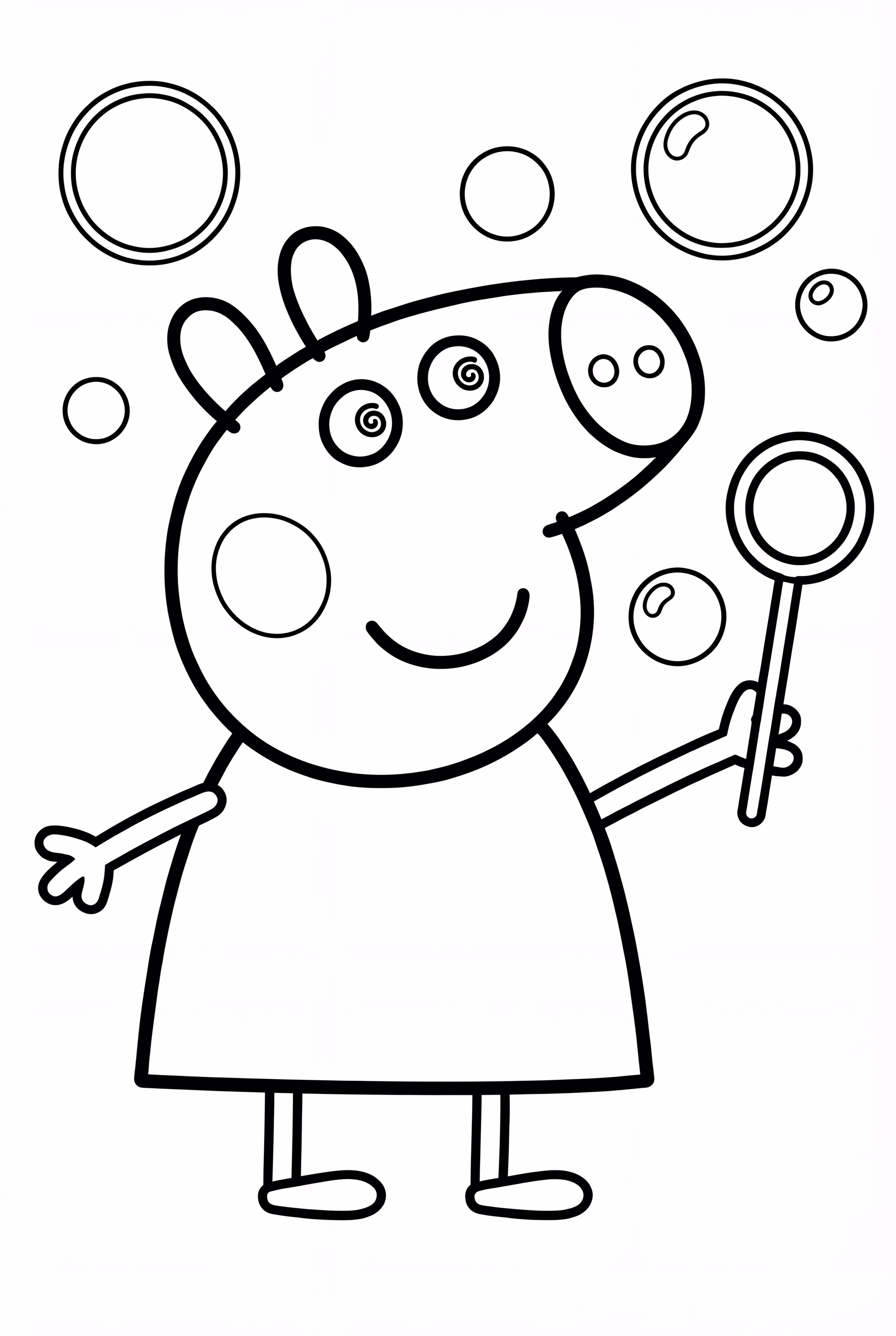 페파 Pig 비누방울 불기