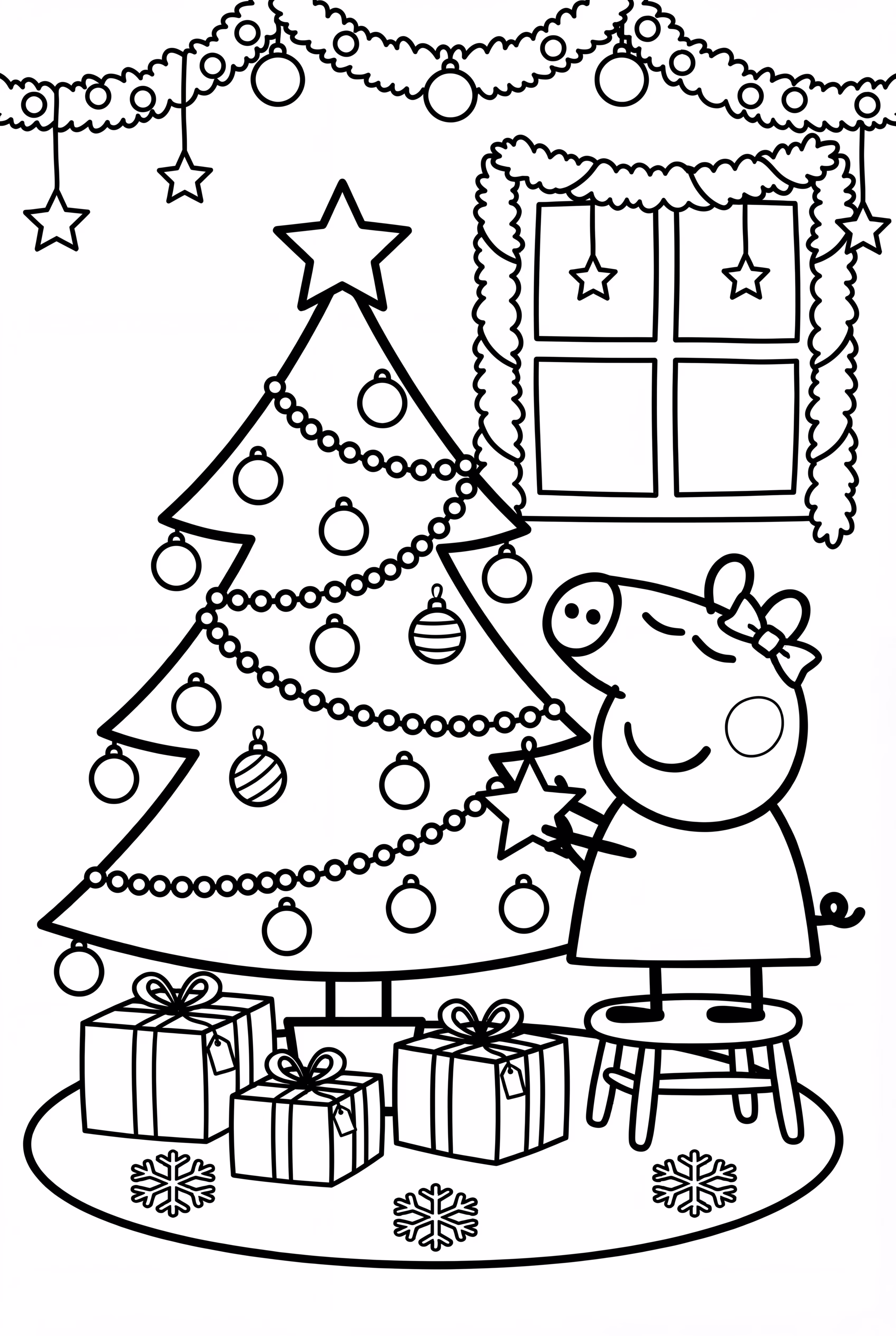 小猪佩奇圣诞树装饰-2