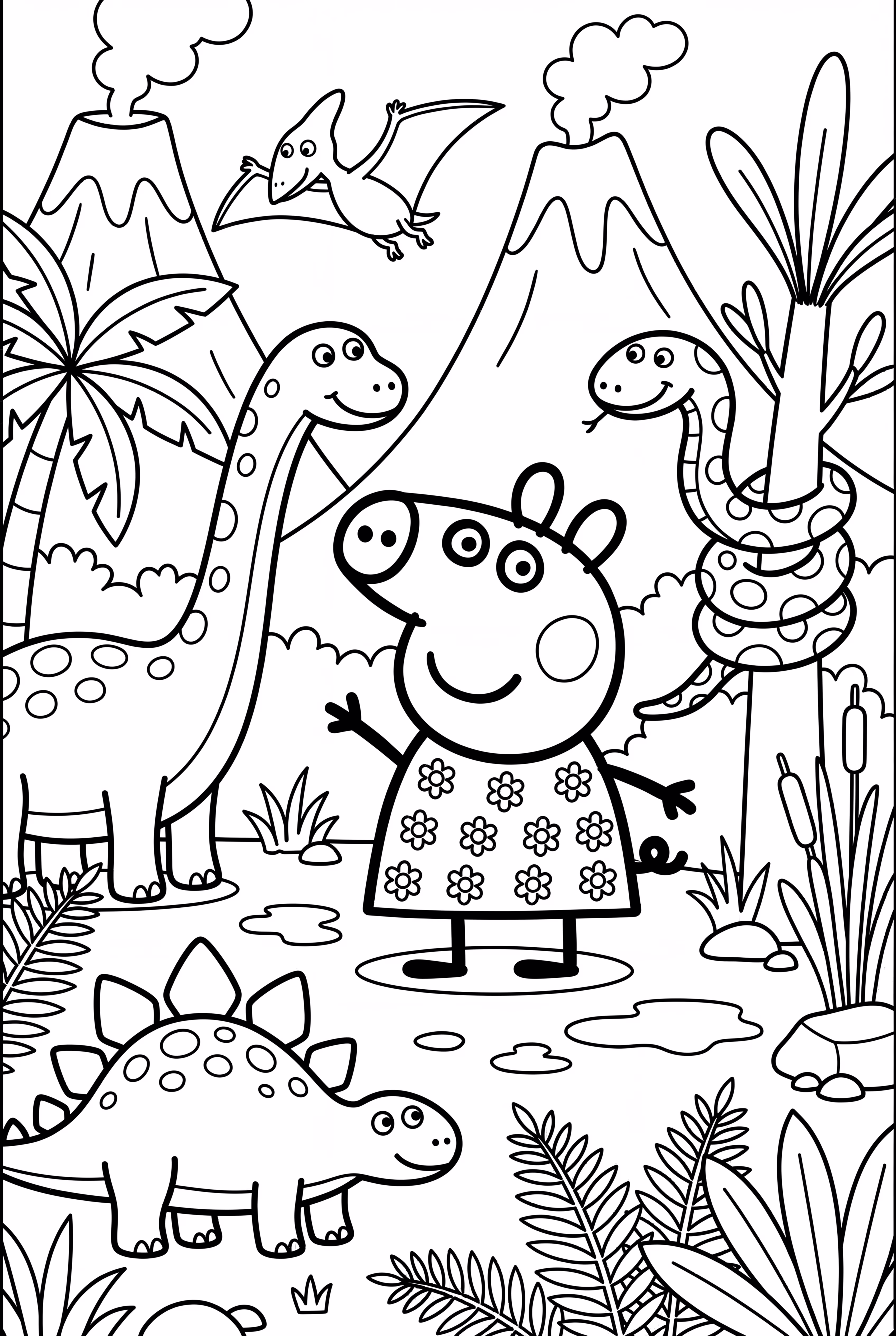 Peppa Pig Explorando um Mundo de Dinossauros