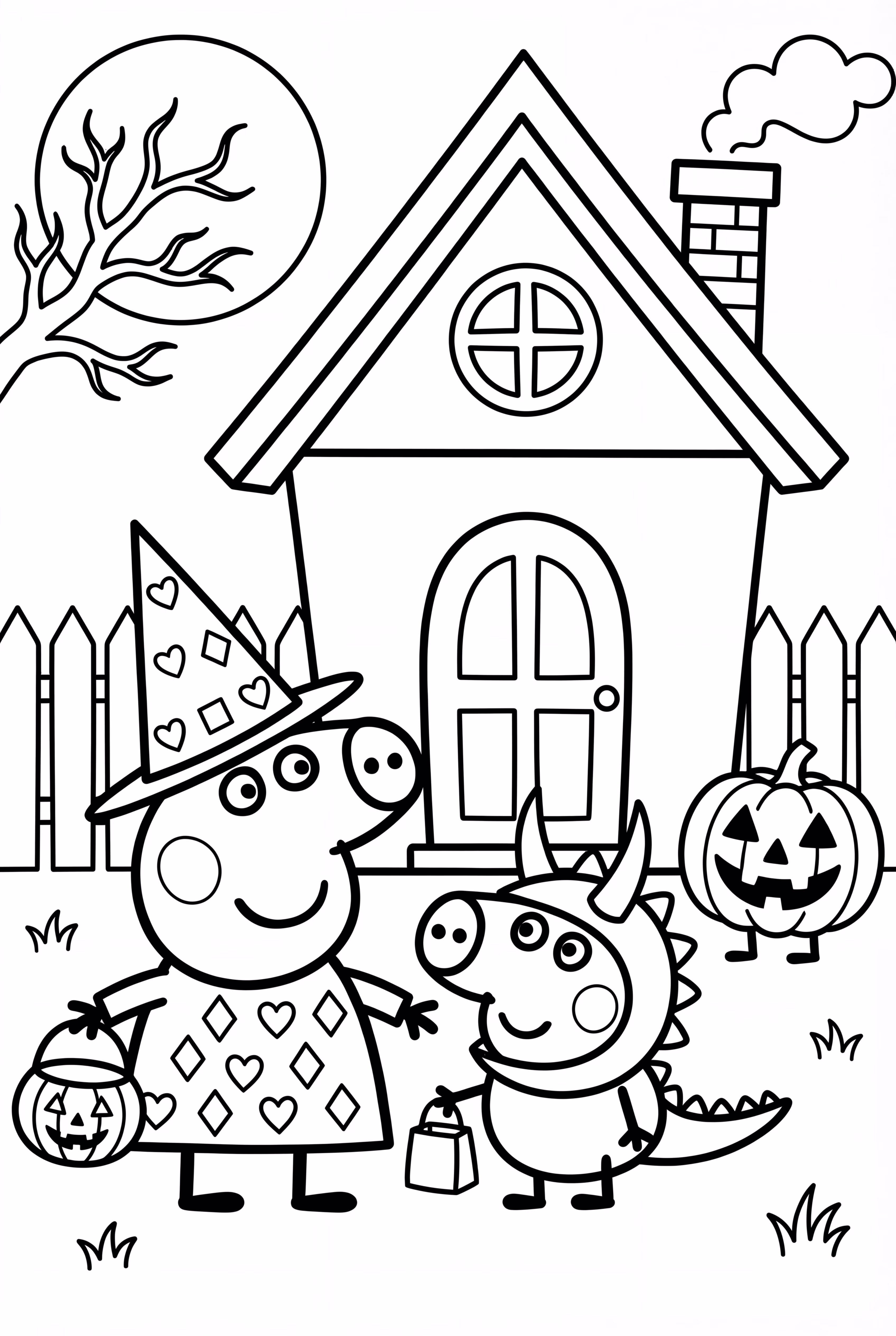 peppa pig halloween haunted house adventure