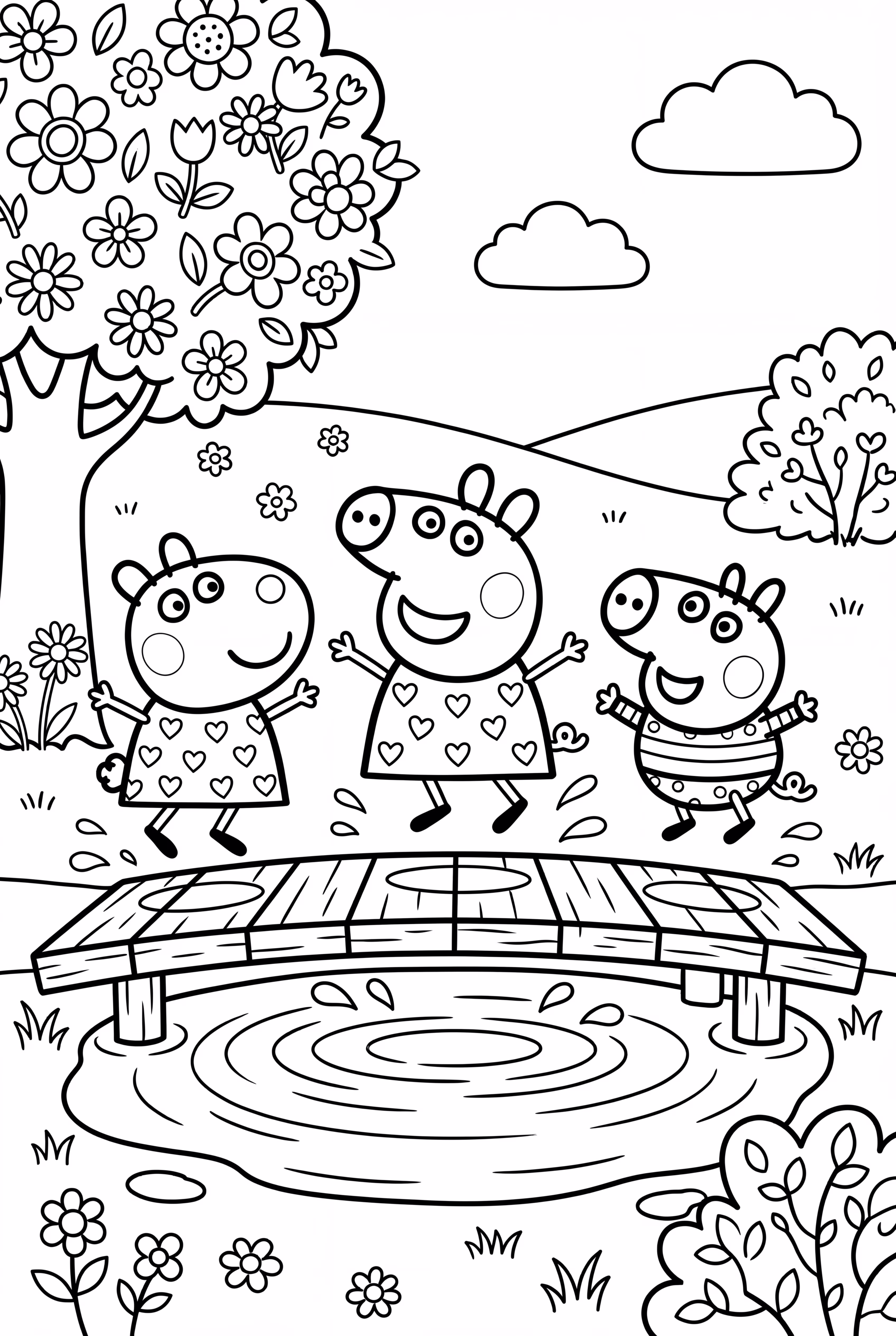 페파피그의 진흙 웅덩이 친구들과의 경주