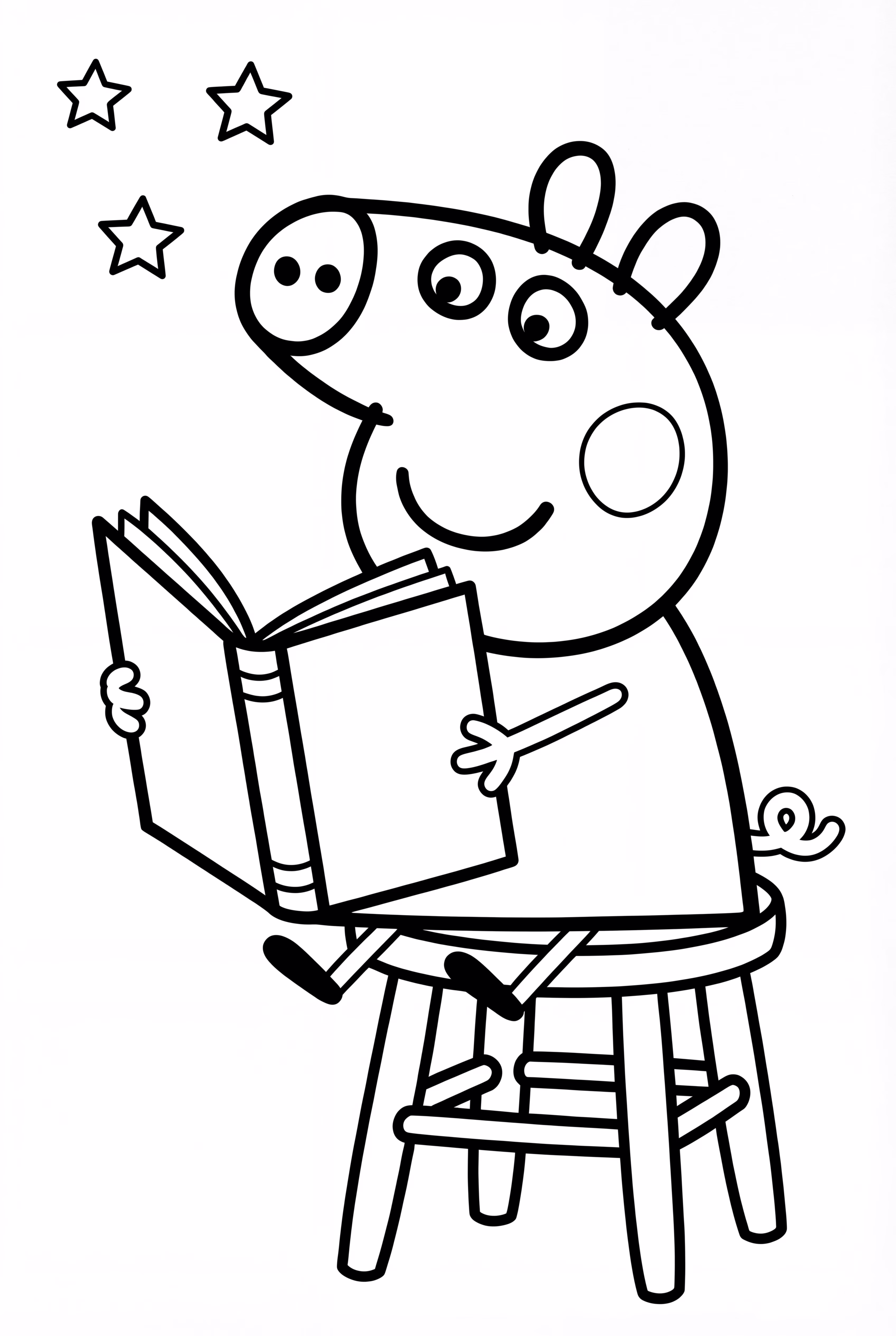 Peppa Pig Reading A Book